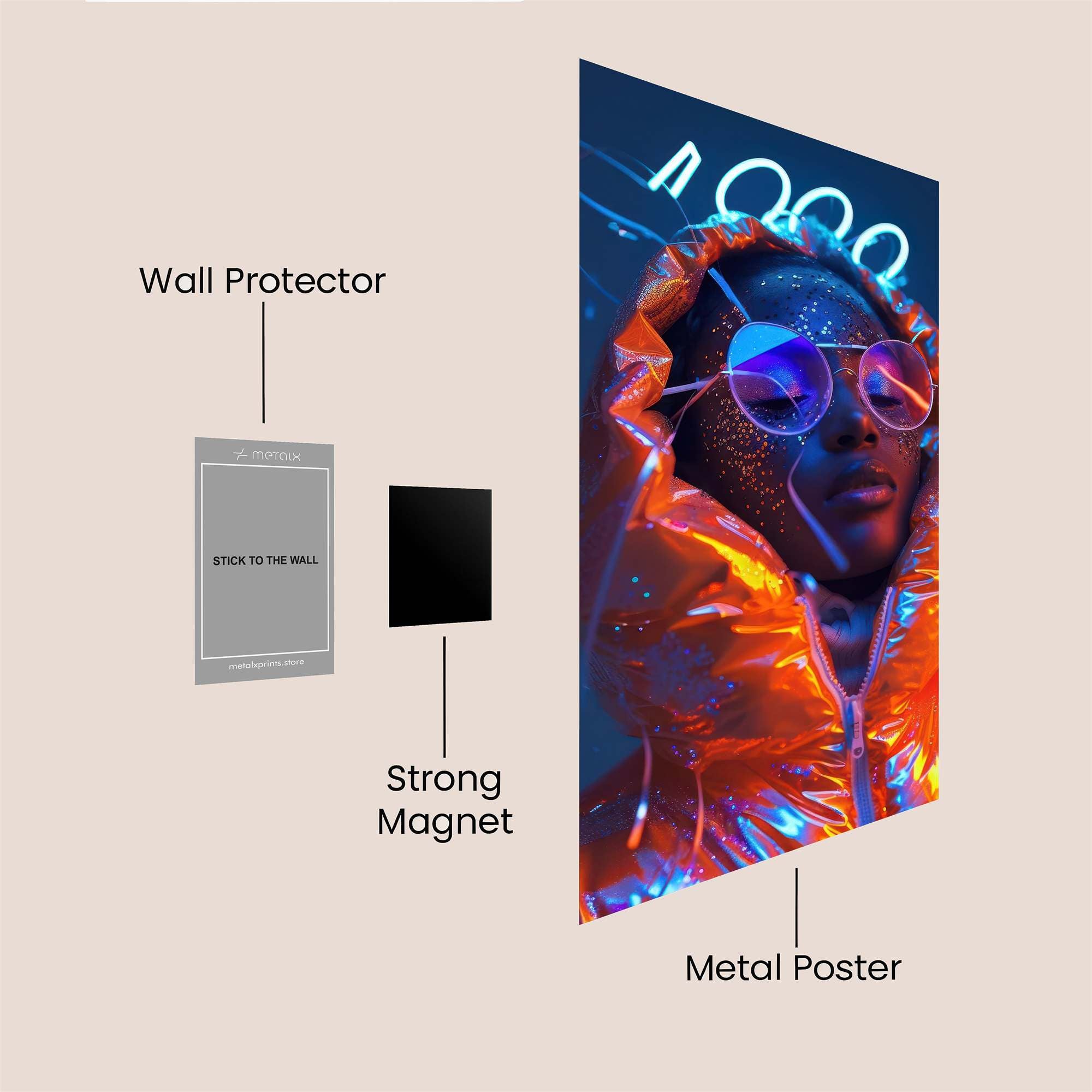 Neon Dream Safe Wall Magnetic / M