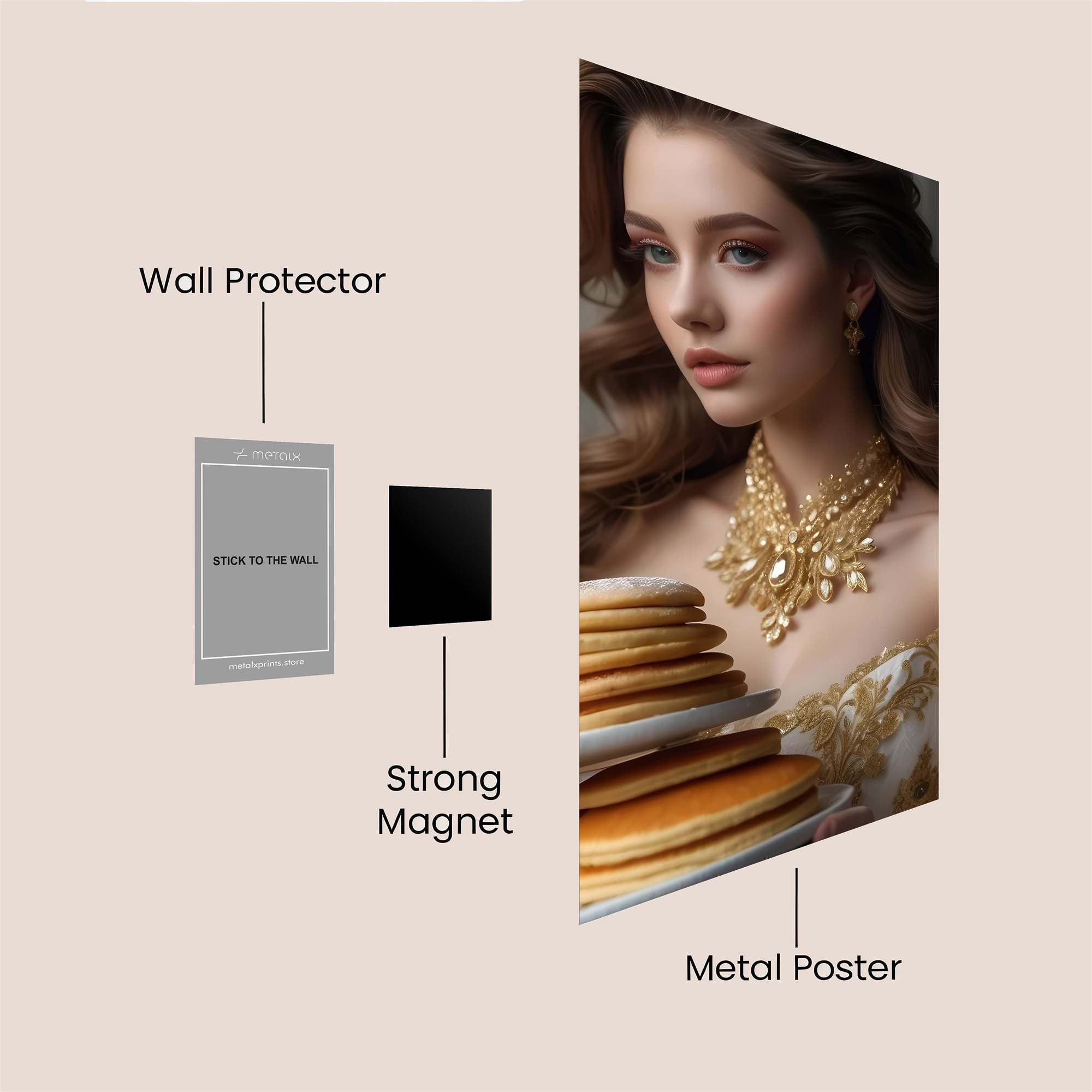 Pancake Elegance Safe Wall Magnetic / M