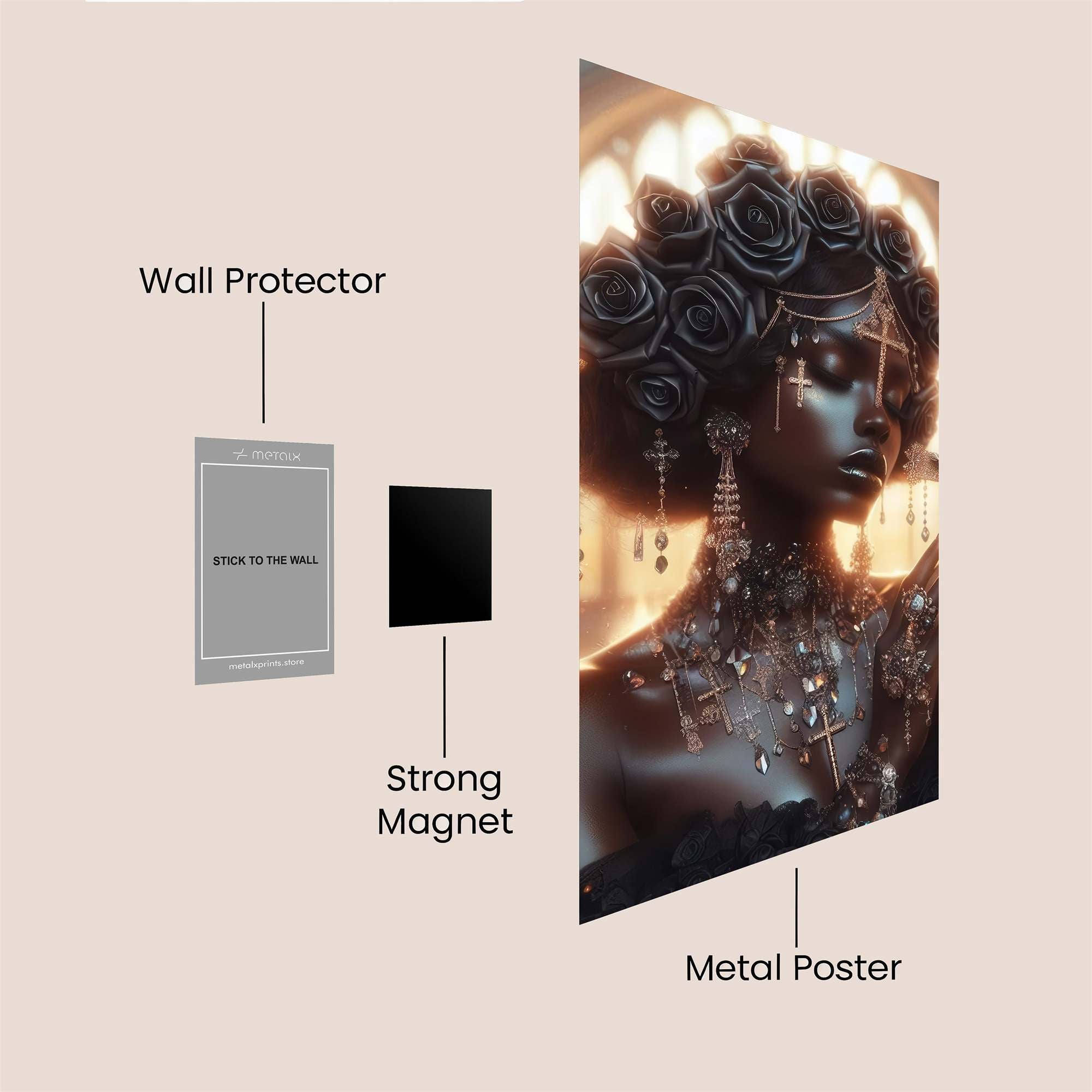 Rose Empress Safe Wall Magnetic / M