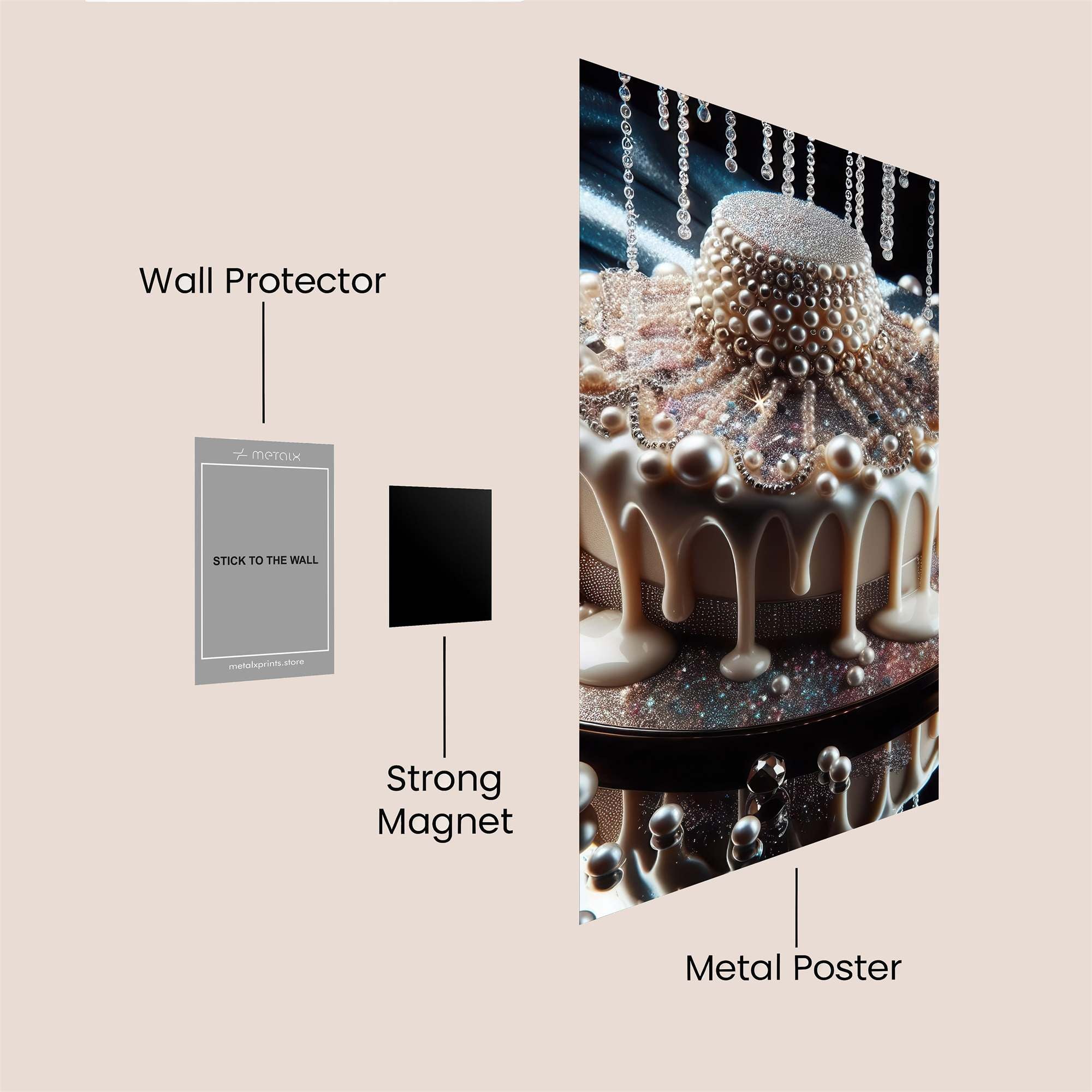 Pearl Elegance Safe Wall Magnetic / M