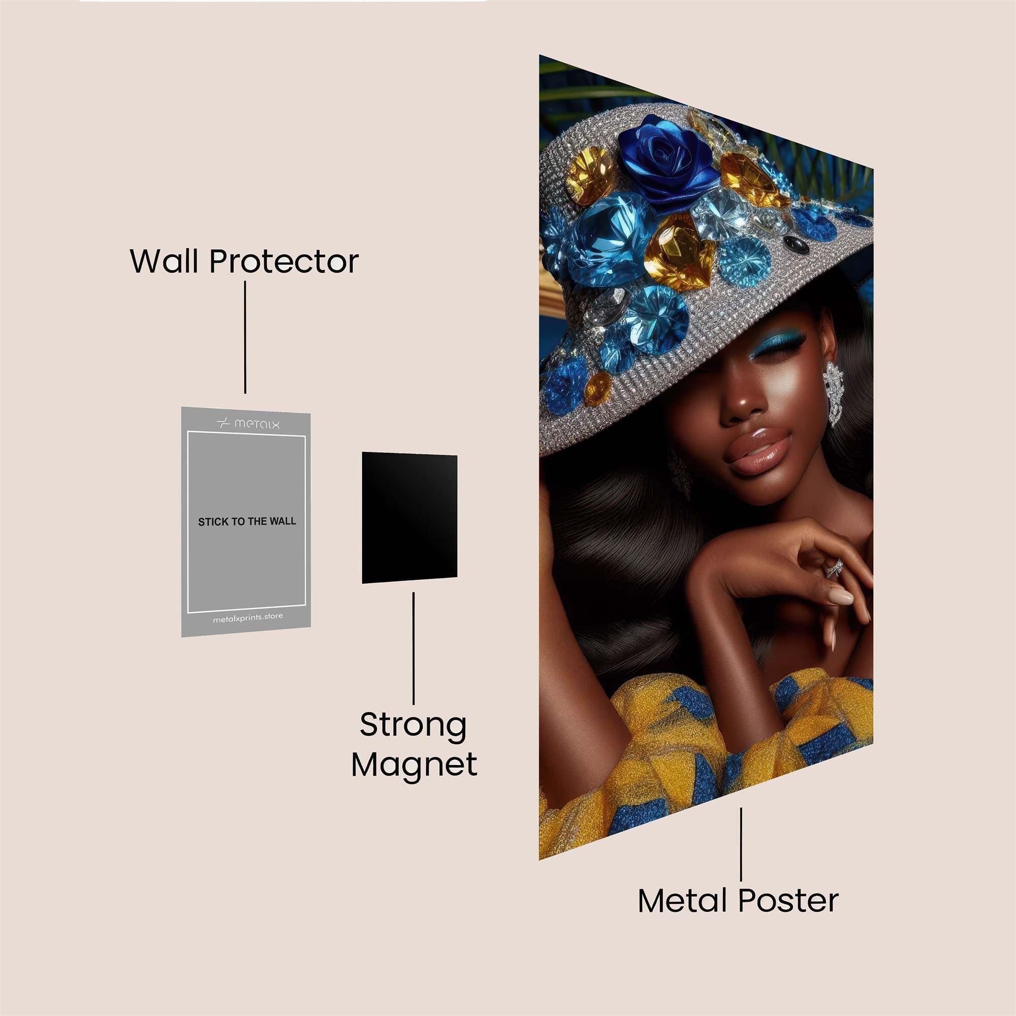 Jewel Elegance Safe Wall Magnetic / M