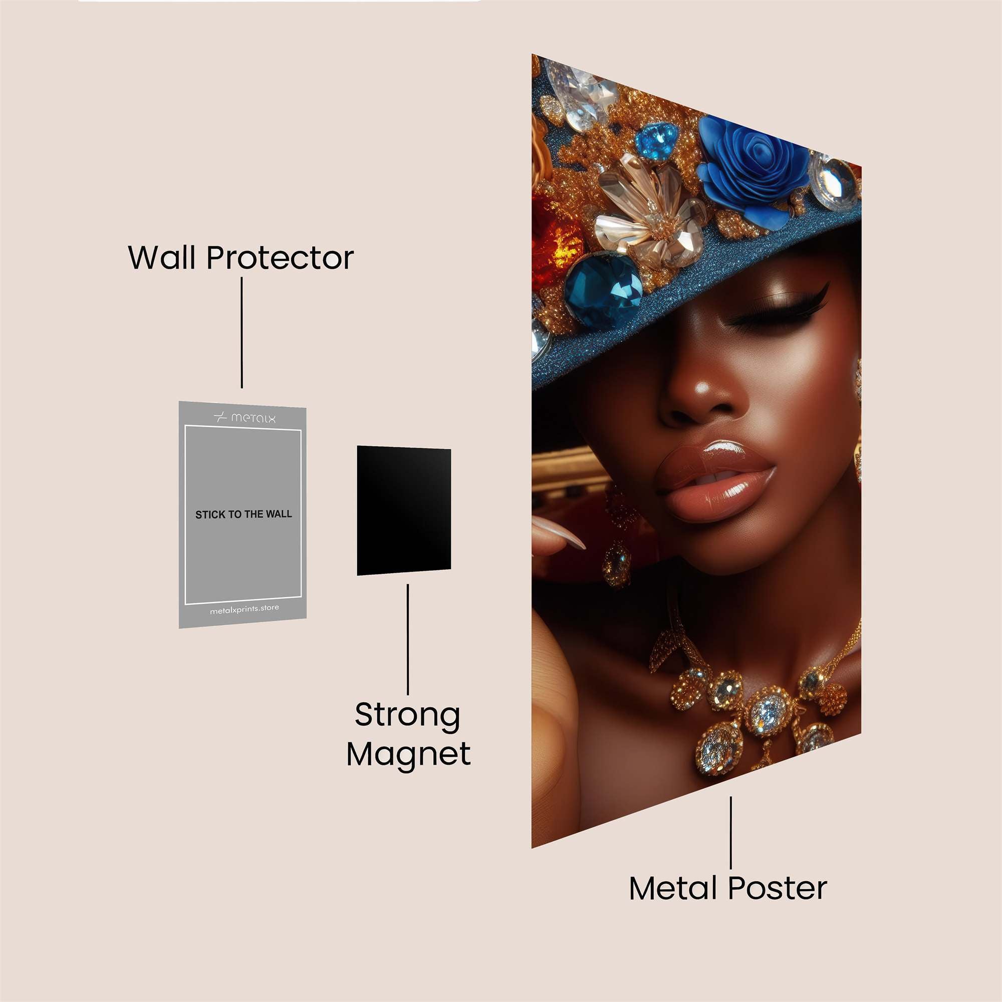Jewel Enchantress Safe Wall Magnetic / M