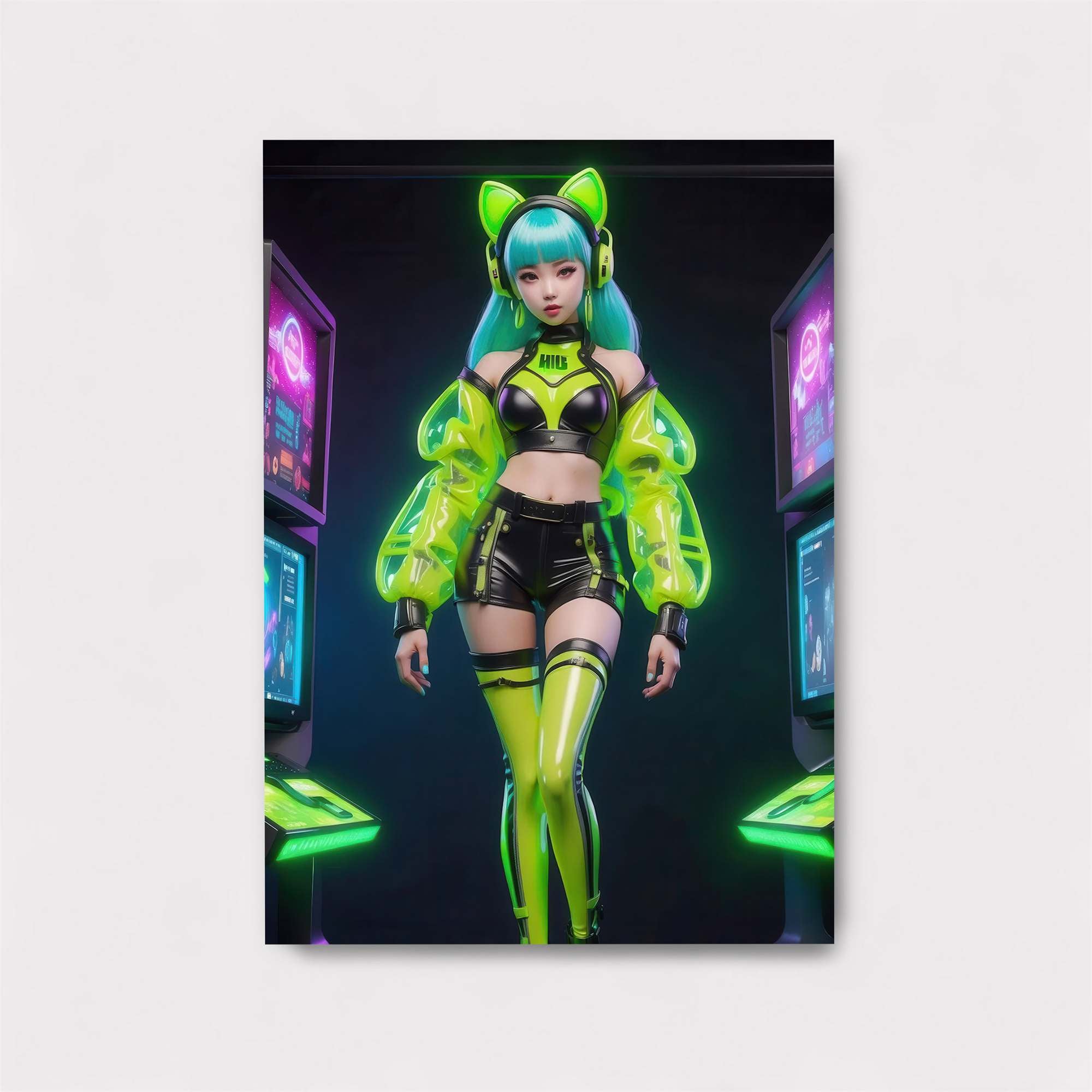 Neon Warrior Safe Wall Magnetic / M