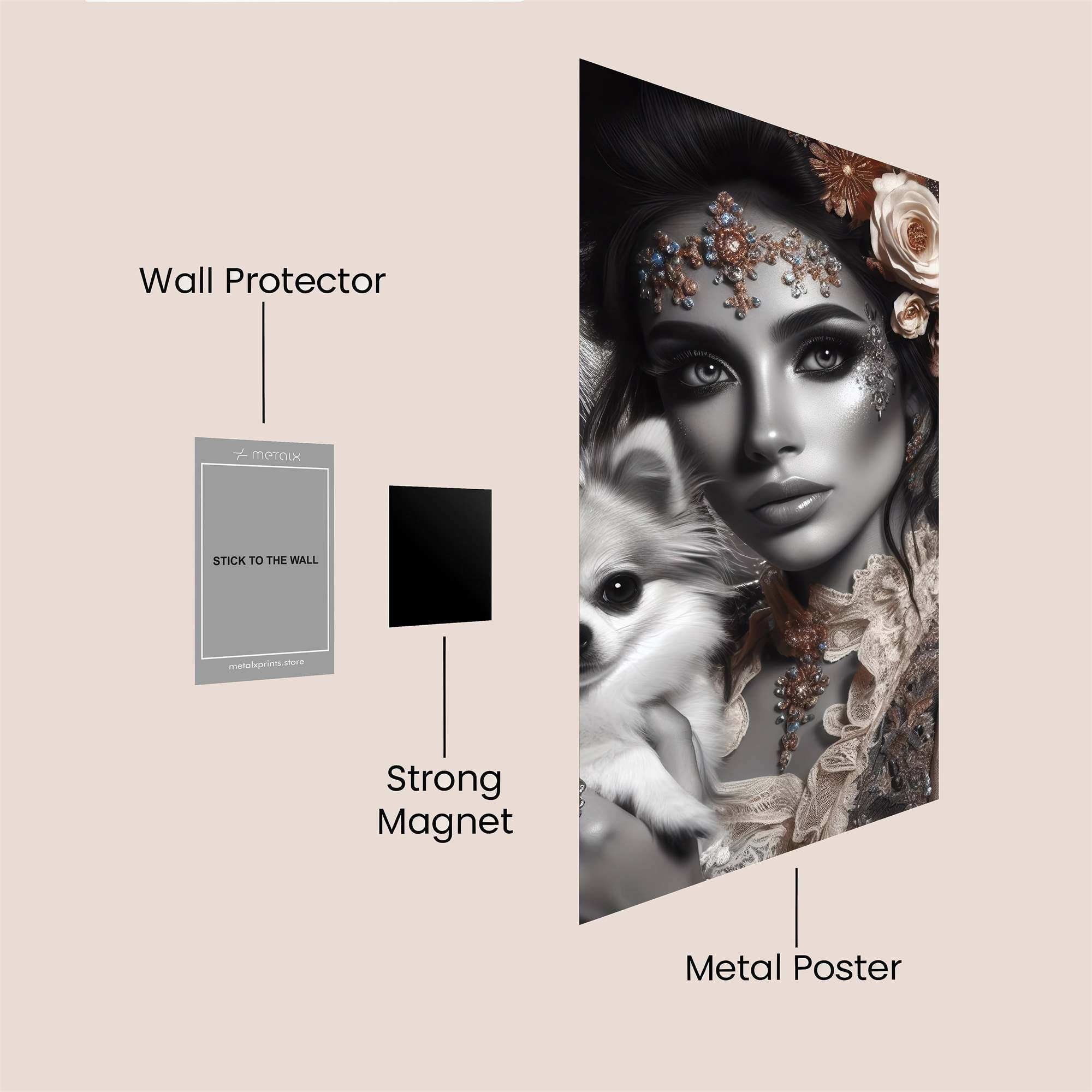 Chihuahua Enchantress Safe Wall Magnetic / M