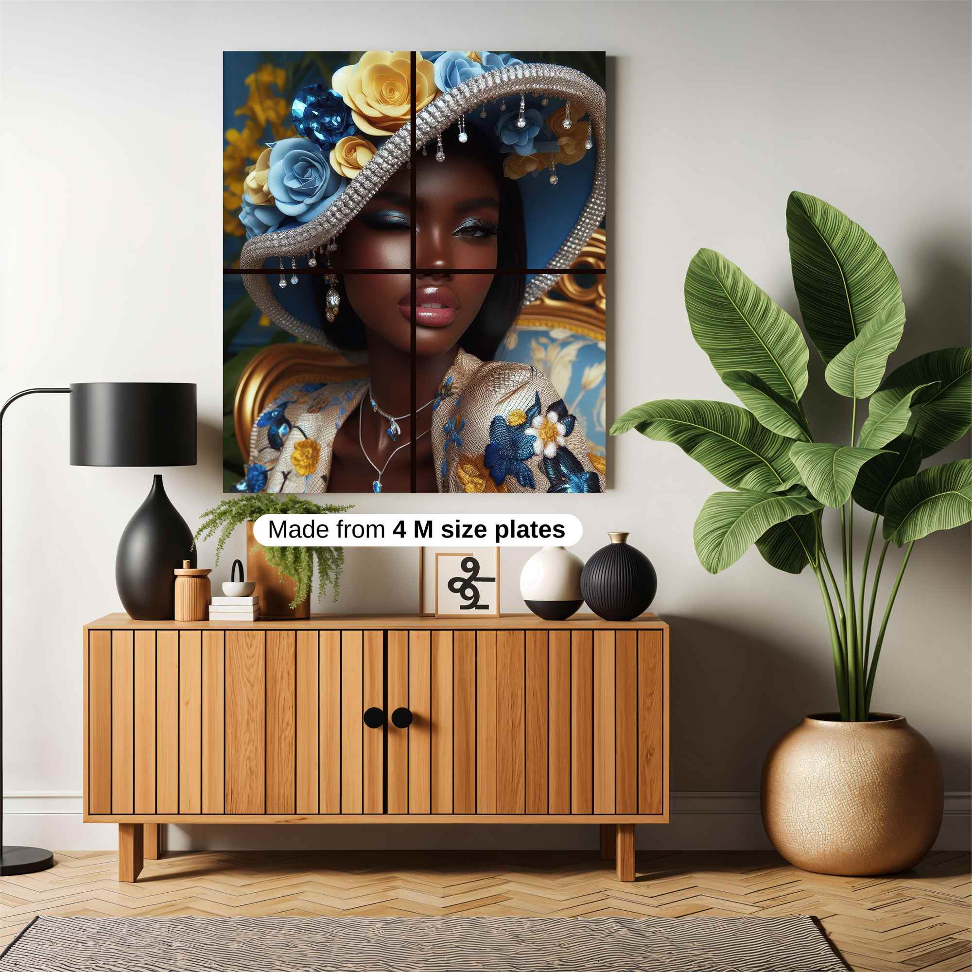 Floral Elegance Safe Wall Magnetic / M