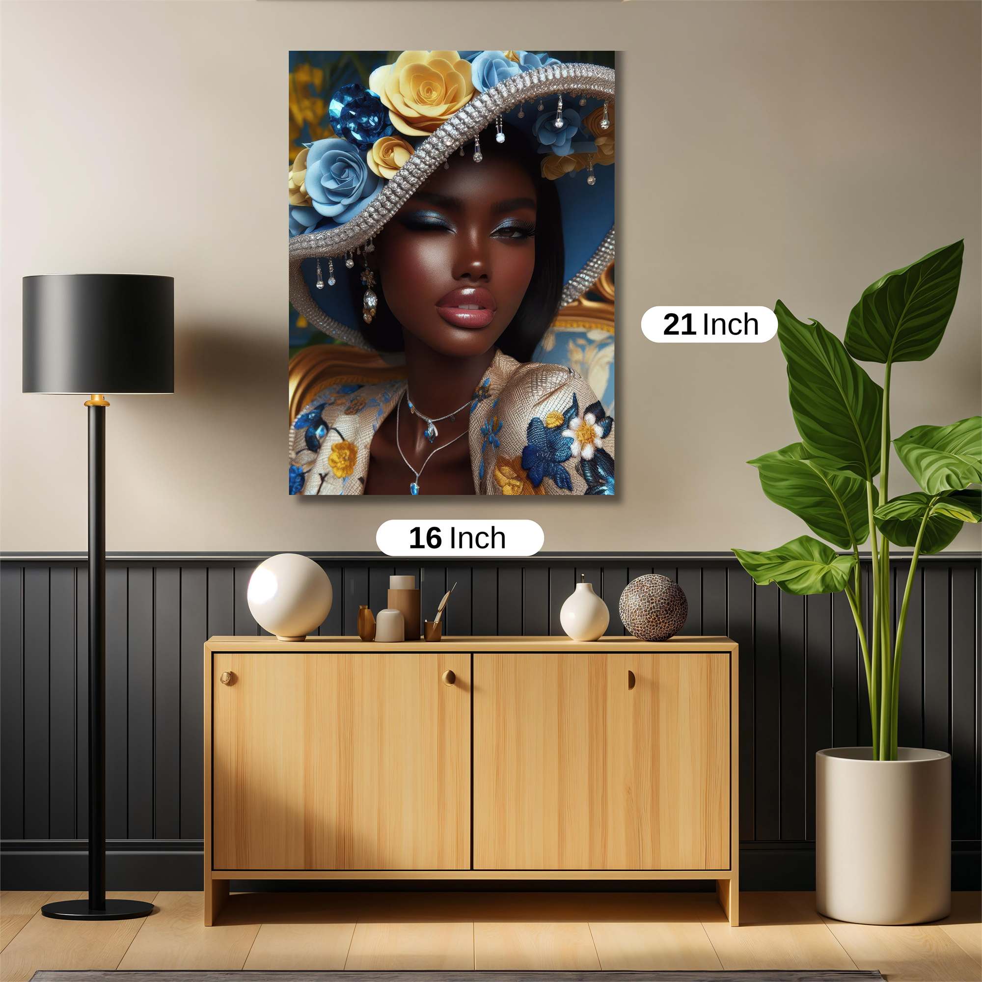 Floral Elegance Safe Wall Magnetic / M