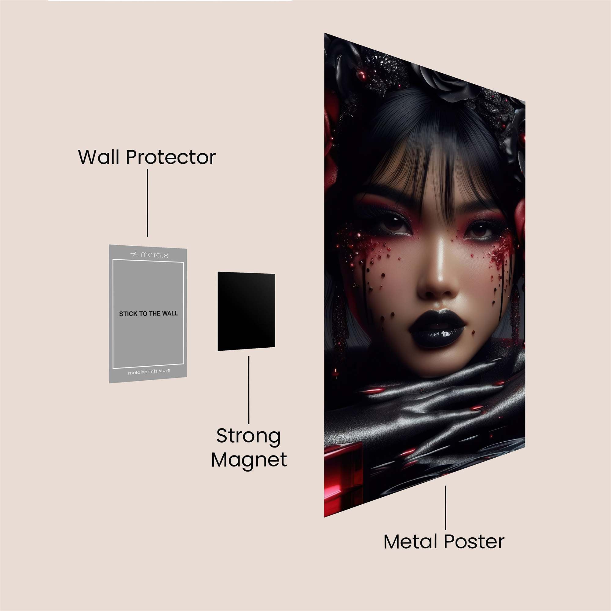 Goth Enigma Safe Wall Magnetic / M
