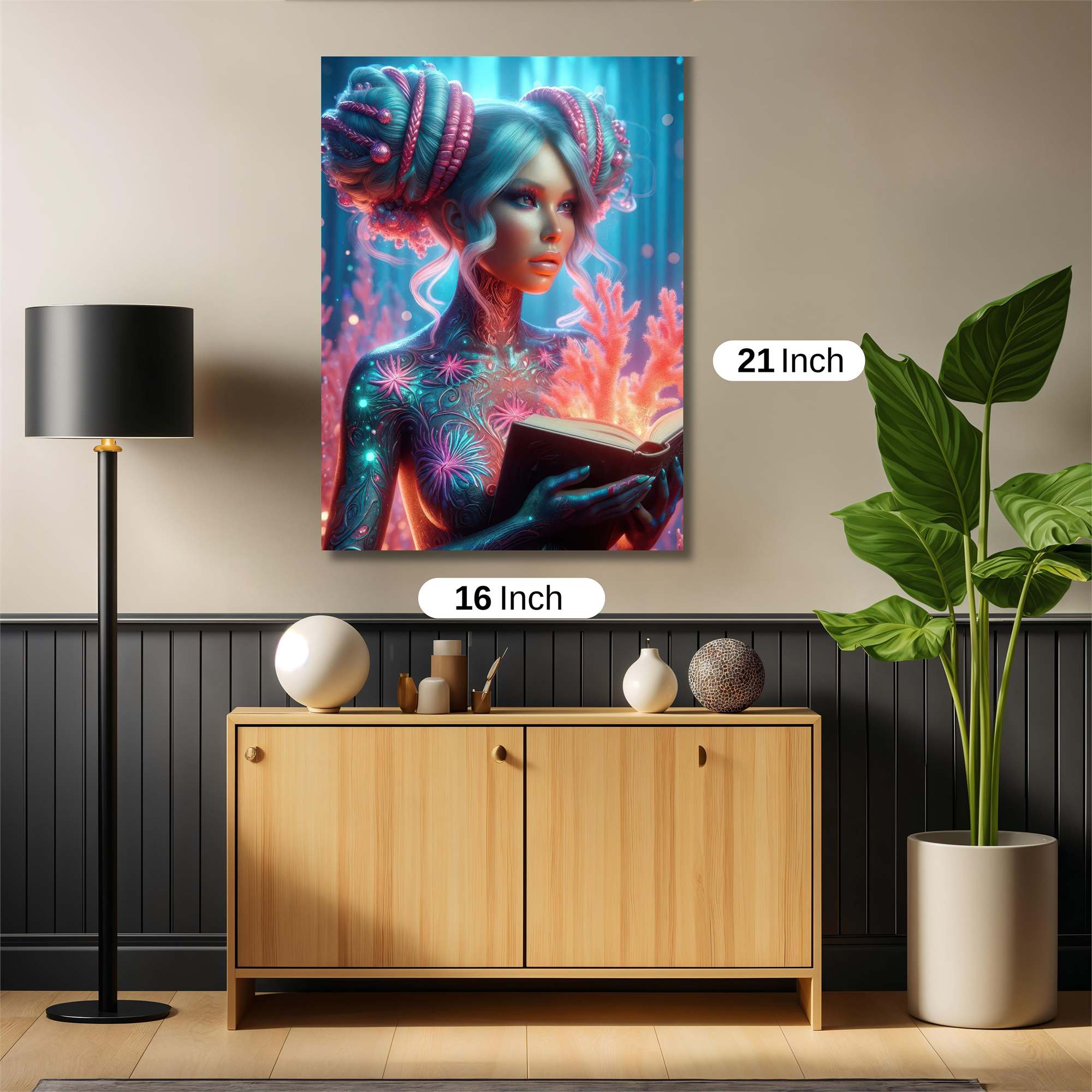 Coral Enchantress Safe Wall Magnetic / M