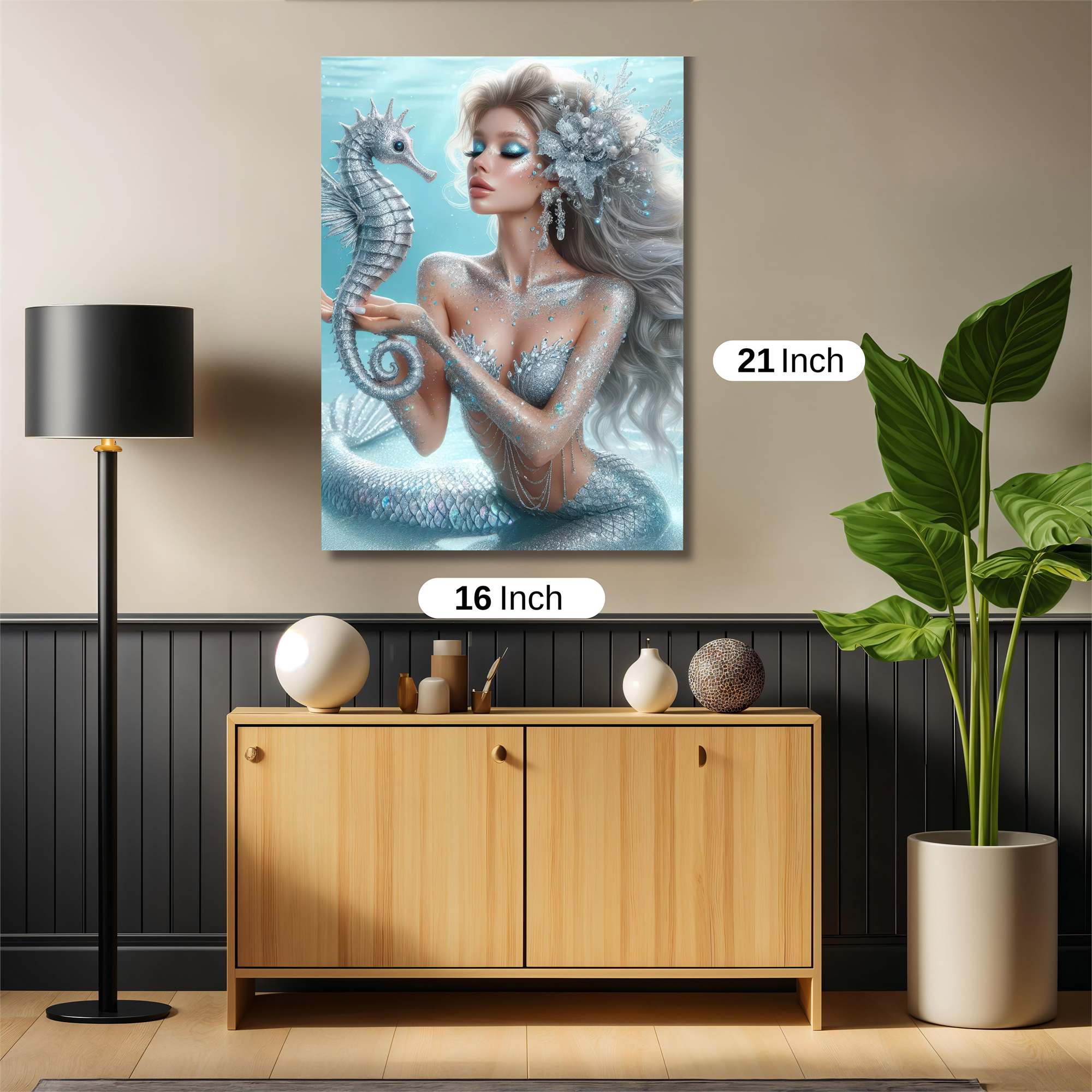 Mermaid Serenity Safe Wall Magnetic / M