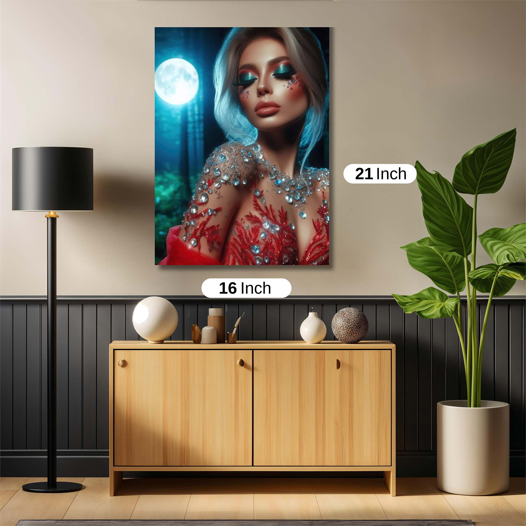 Moonlit Enchantress Safe Wall Magnetic / M