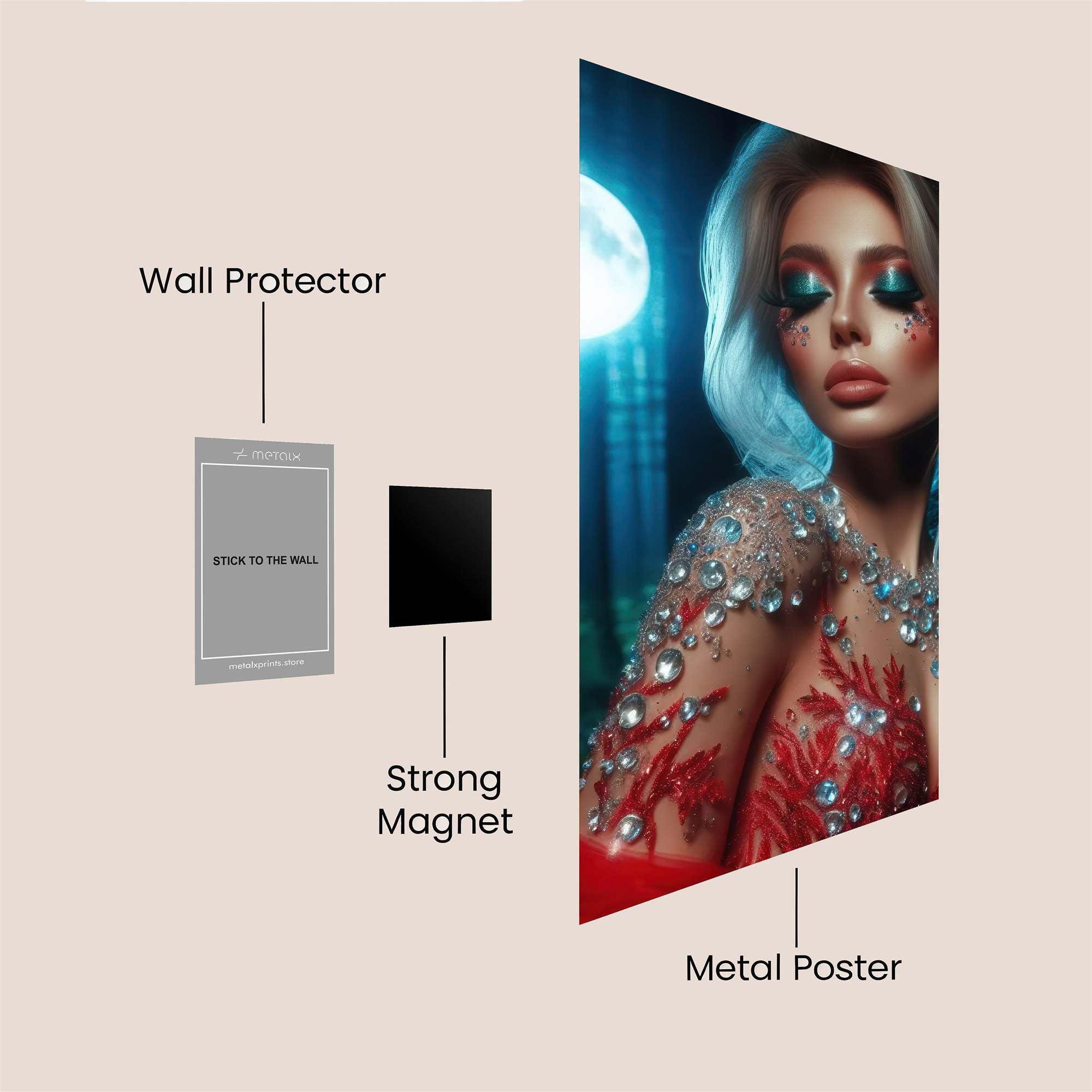 Moonlit Enchantress Safe Wall Magnetic / M