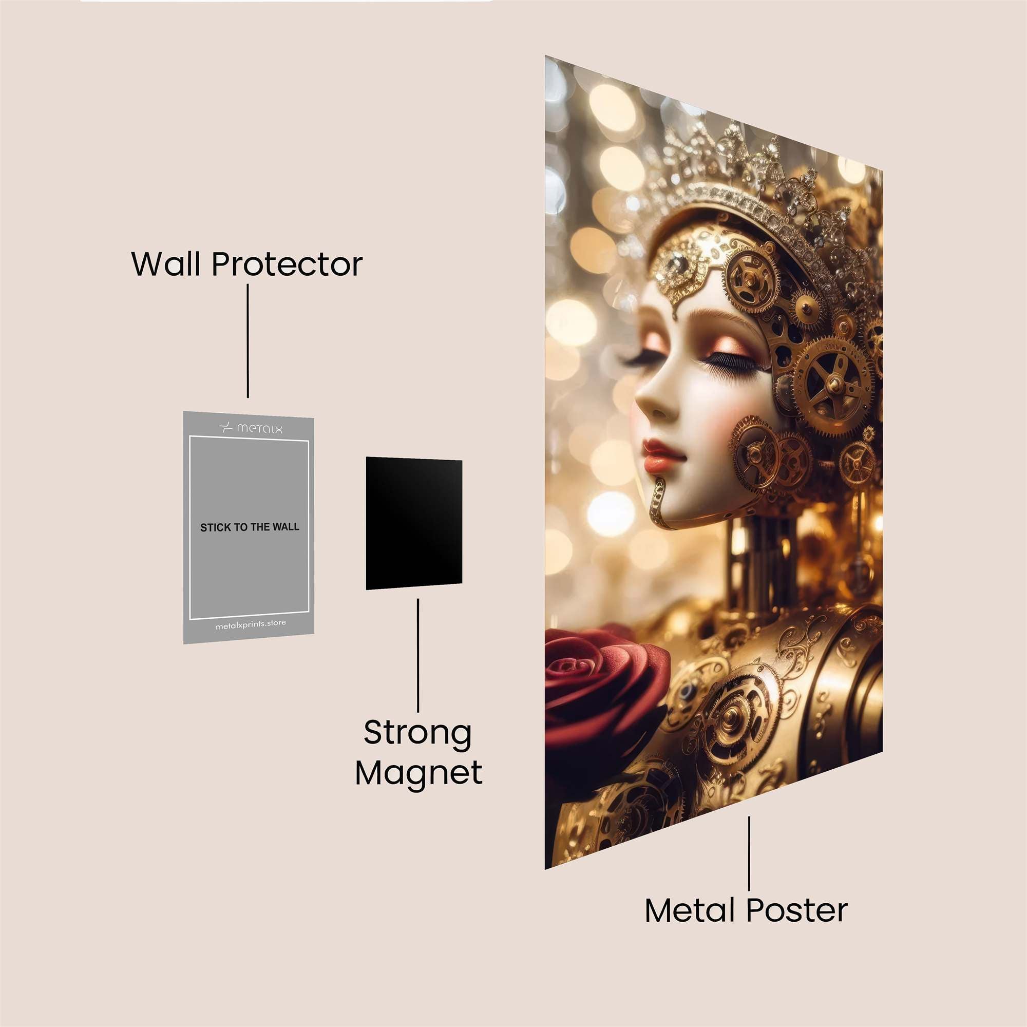 Clockwork Elegance Safe Wall Magnetic / M