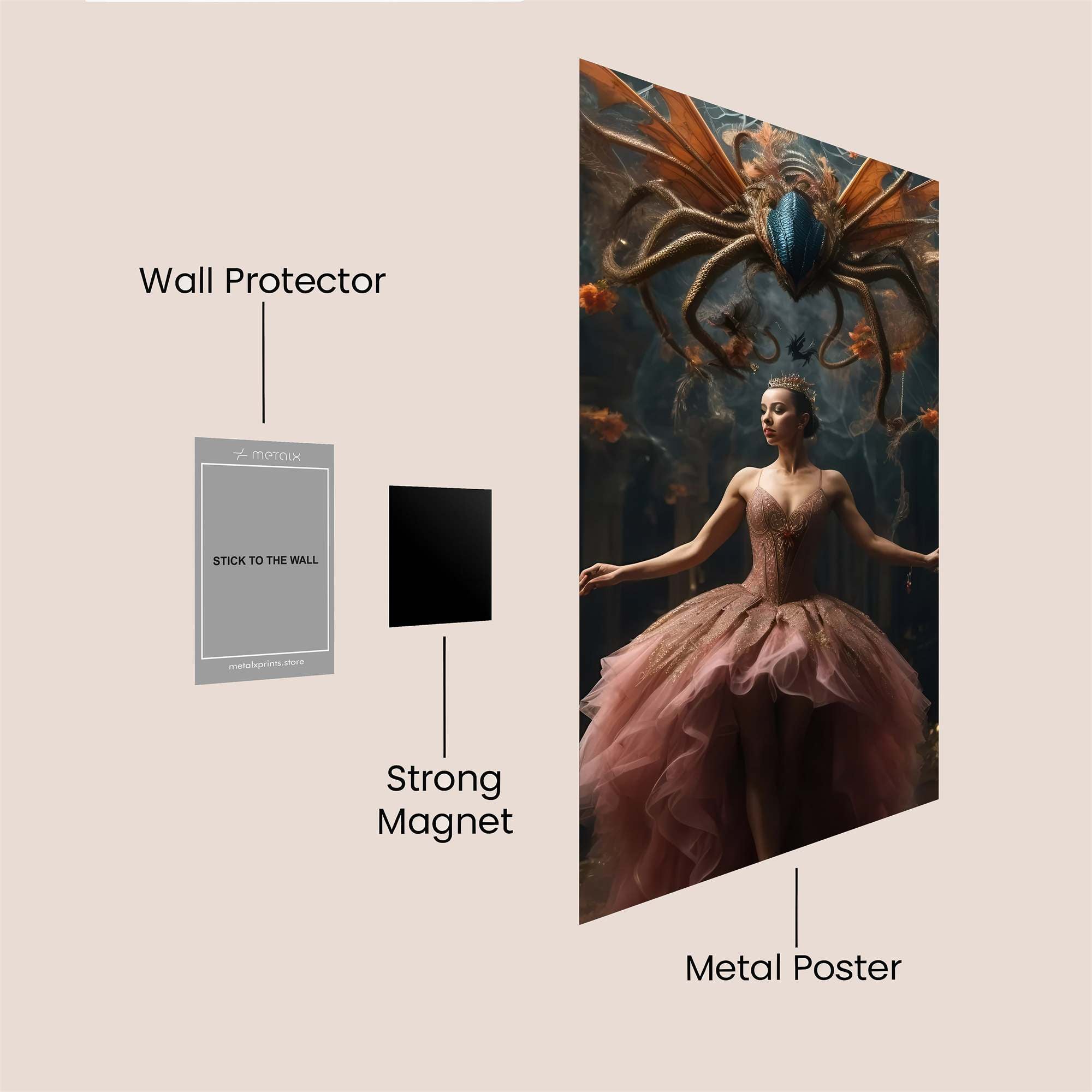 Arachne's Ballet Safe Wall Magnetic / M