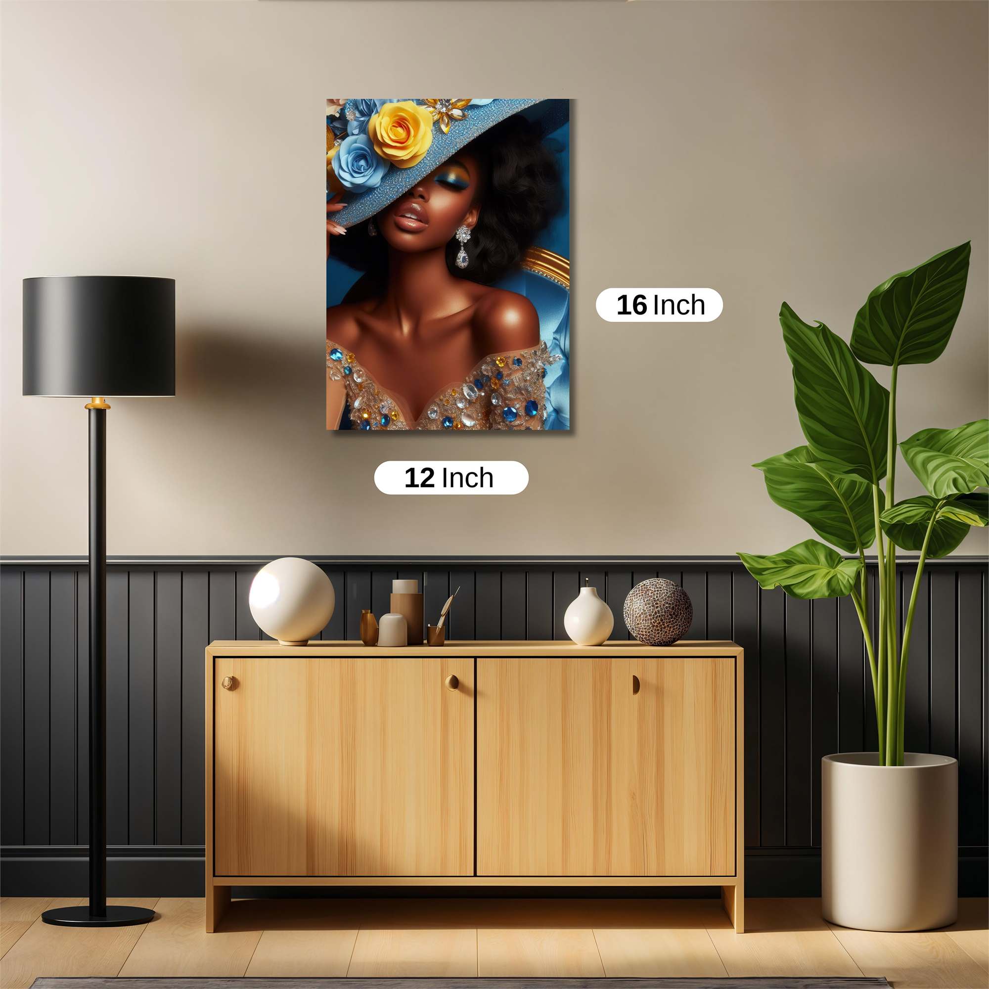 Floral Elegance Safe Wall Magnetic / M