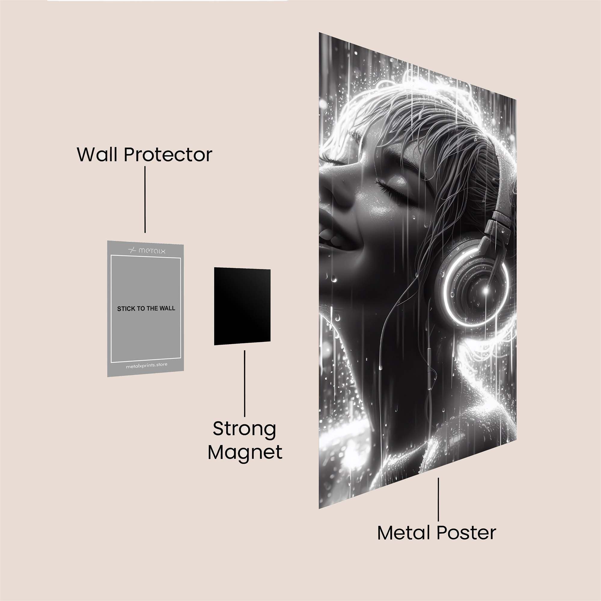 Melody Rapture Safe Wall Magnetic / M