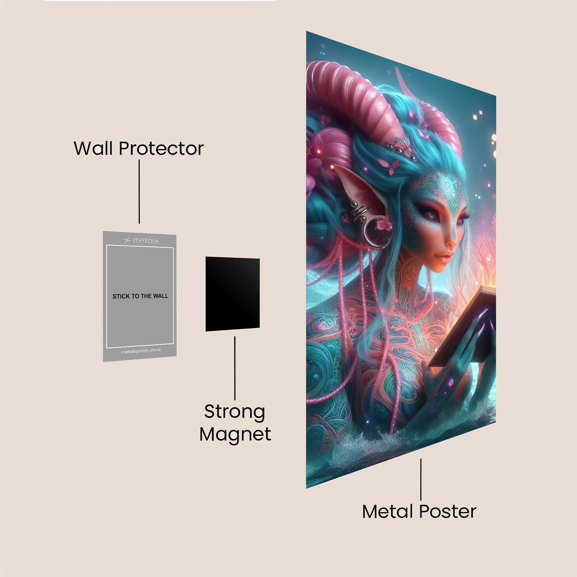 Enchanted Muse Safe Wall Magnetic / M