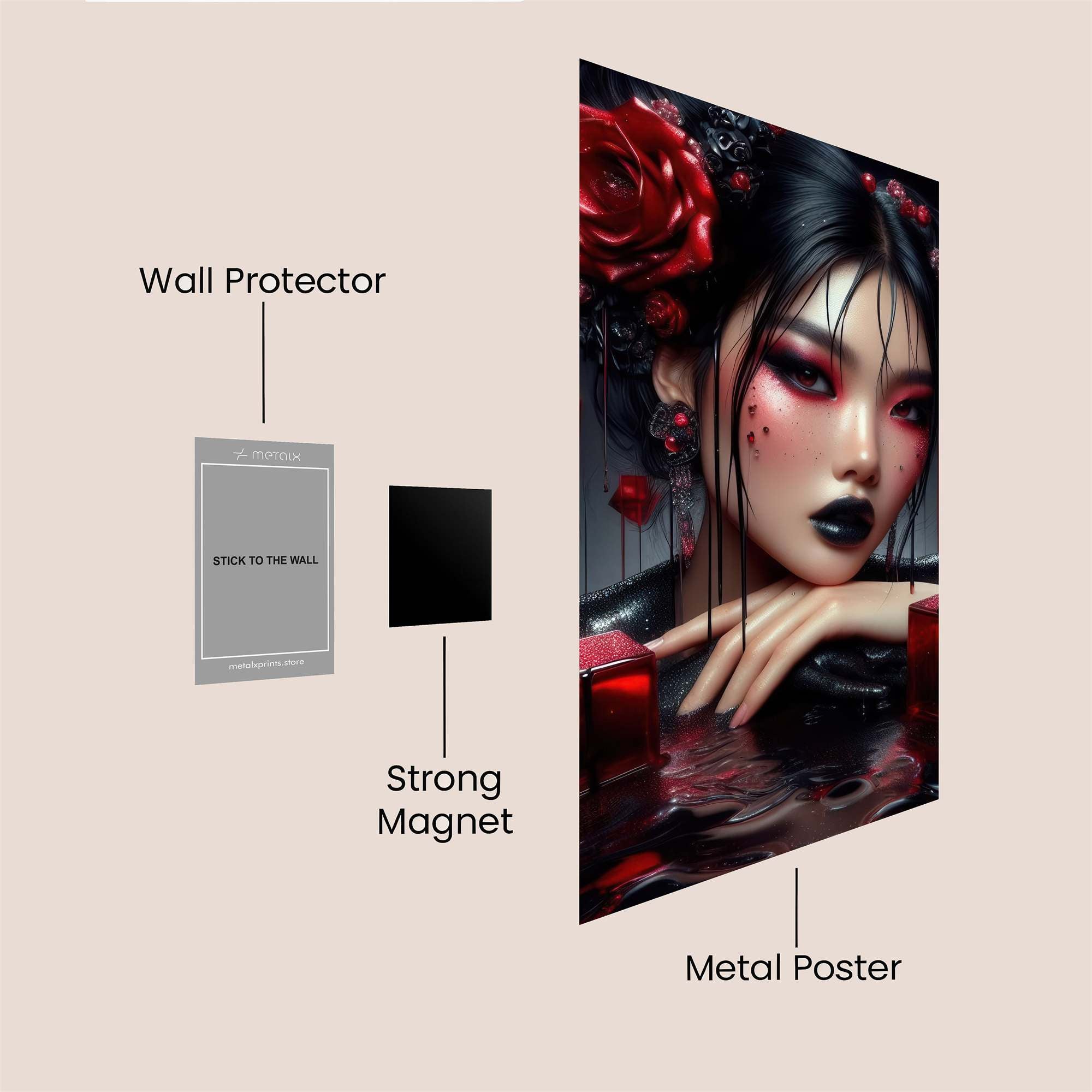 Rose Enigma Safe Wall Magnetic / M