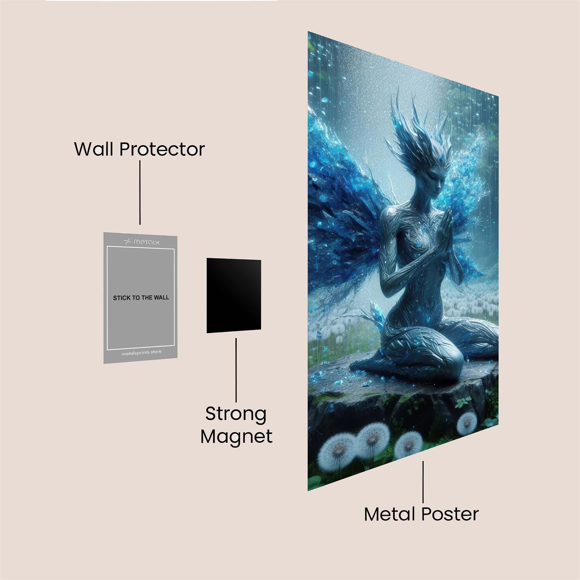 Fey Serenity Safe Wall Magnetic / M