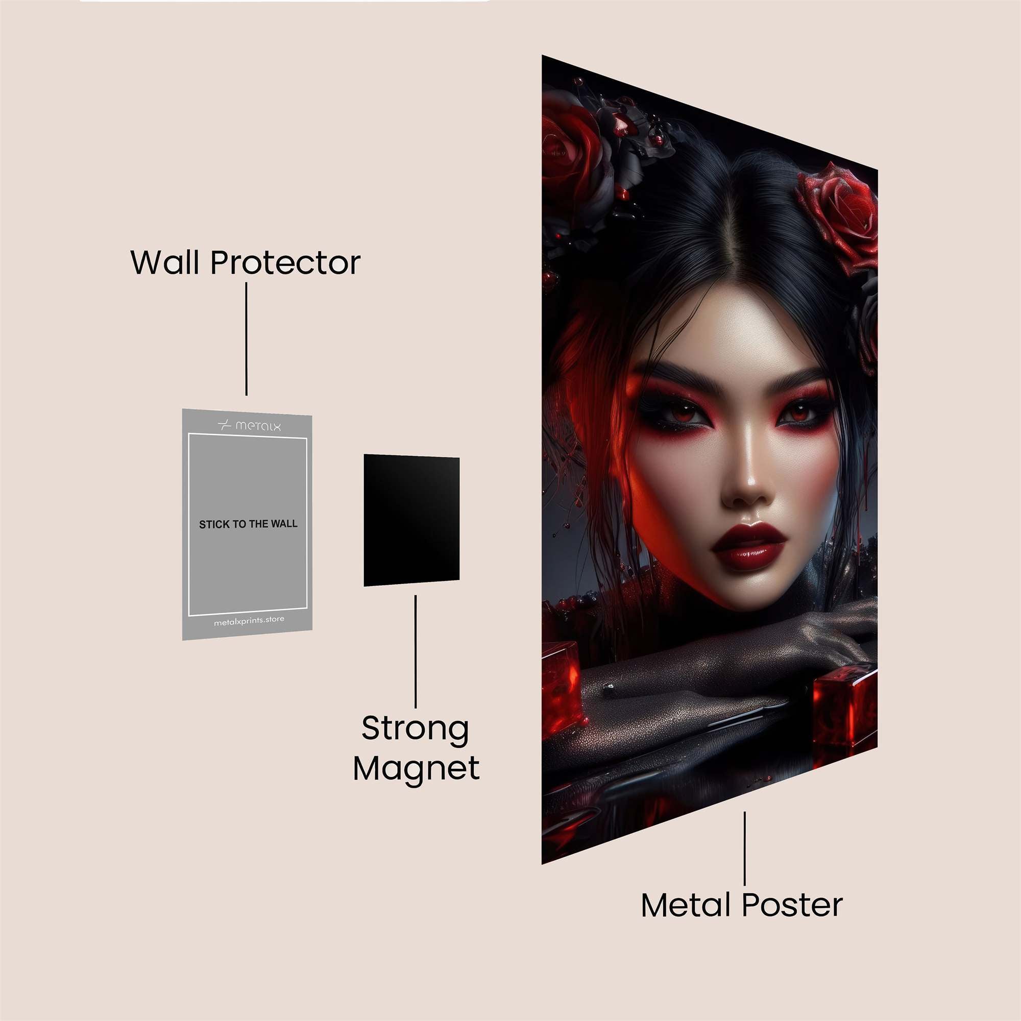 Rose Enigma Safe Wall Magnetic / M