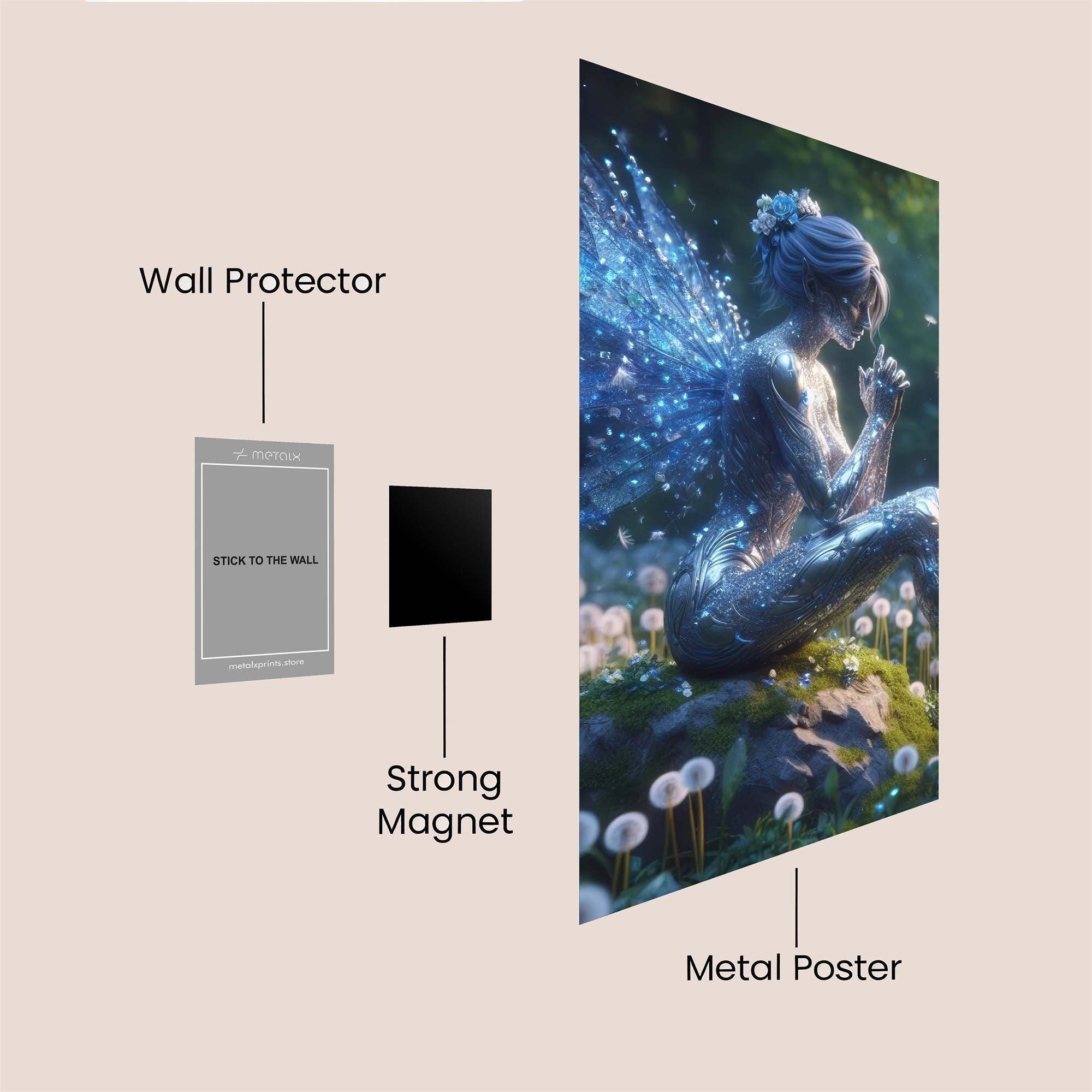 Fairy Serenity Safe Wall Magnetic / M