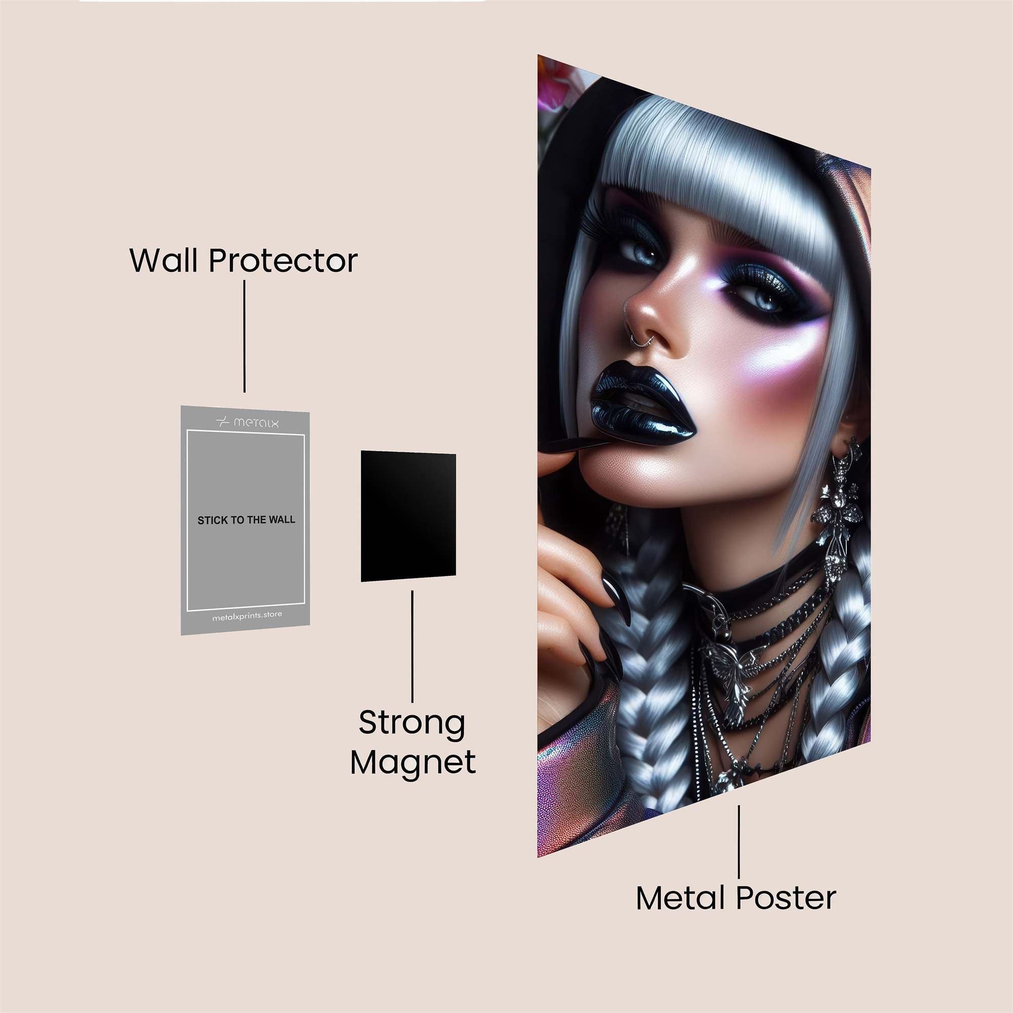 Cyber Enigma Safe Wall Magnetic / M