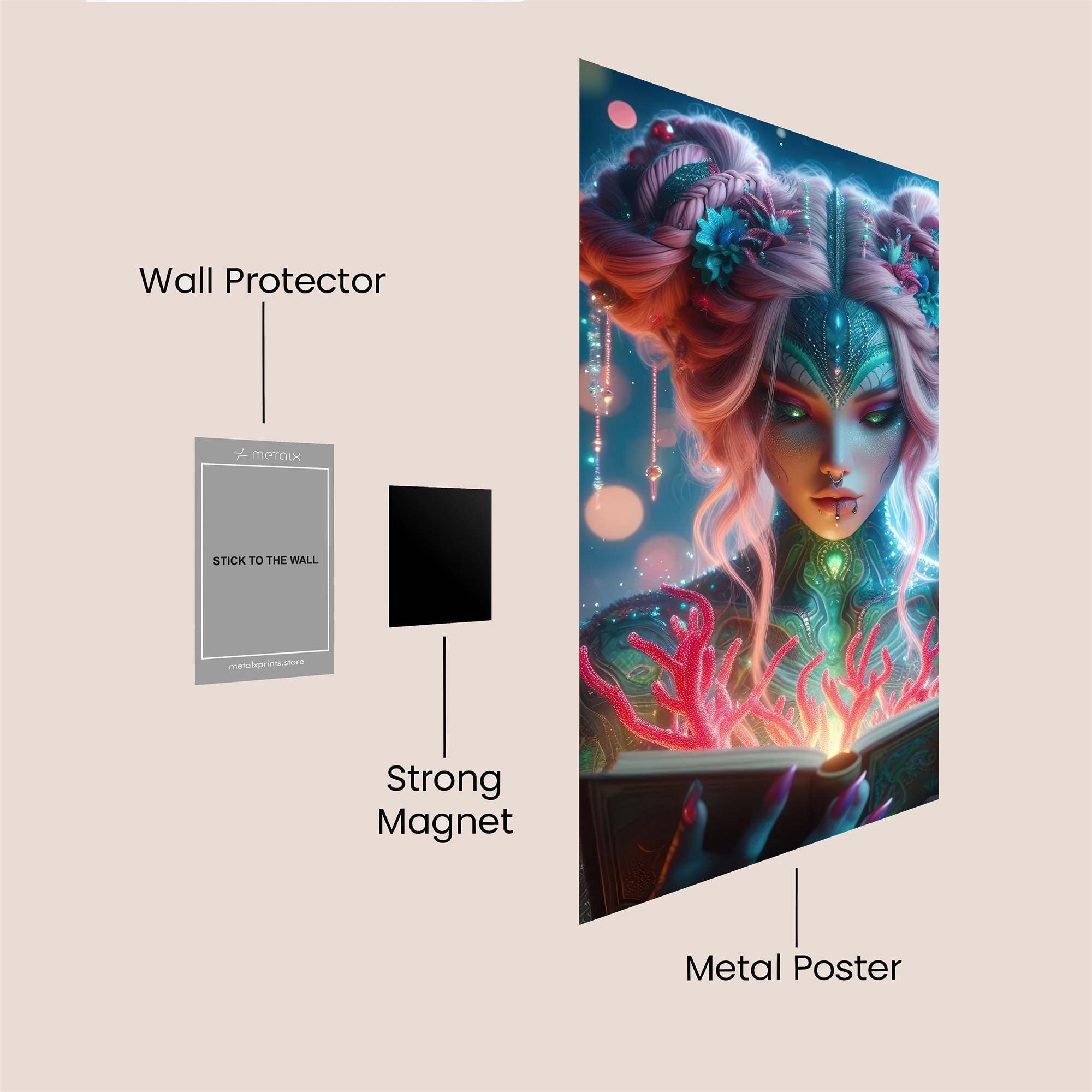Mystic Glow Safe Wall Magnetic / M