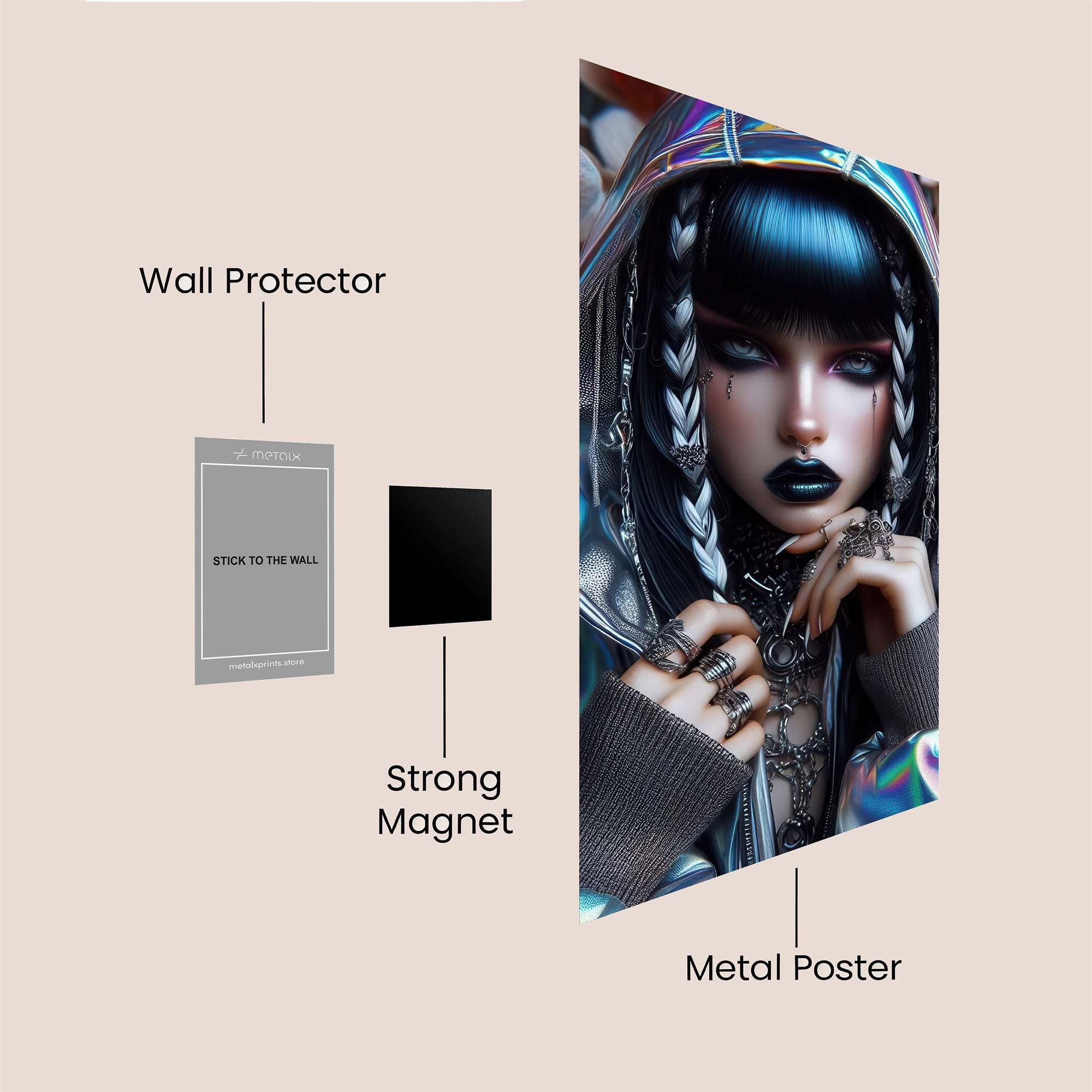 Cyber Enigma Safe Wall Magnetic / M