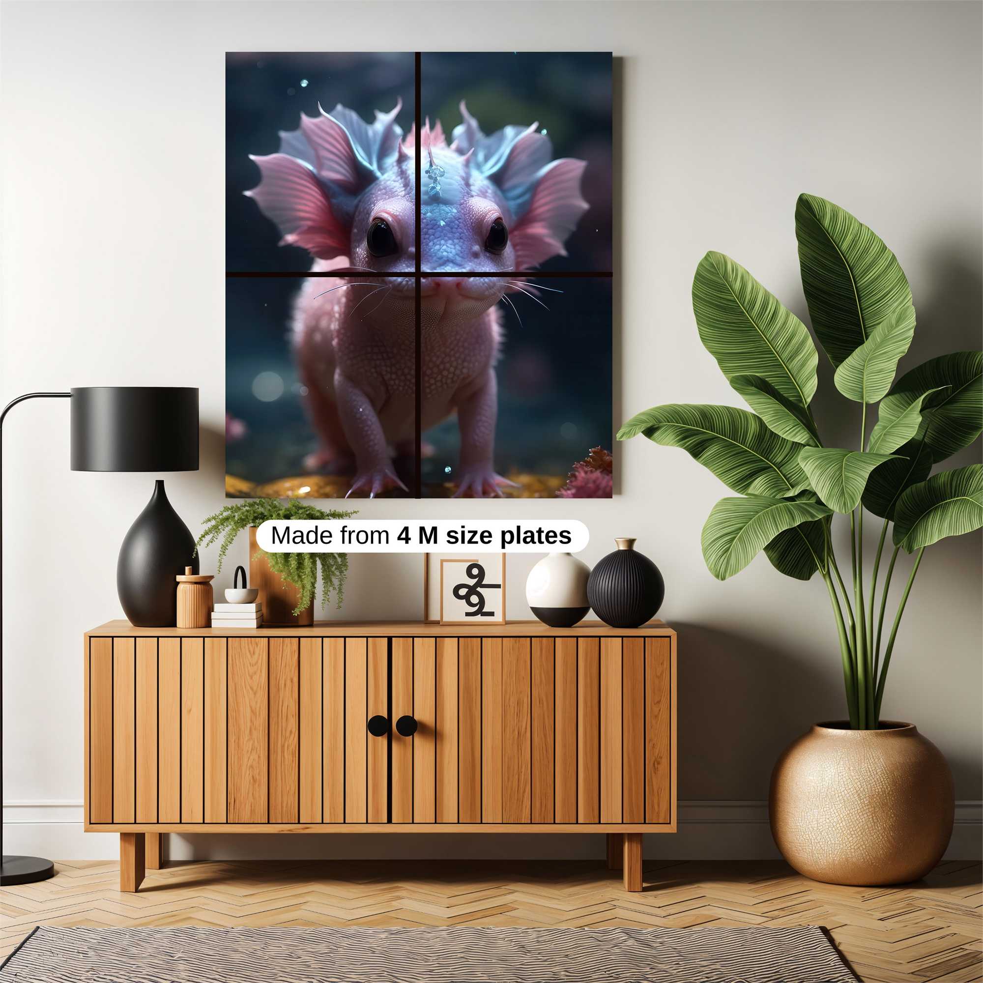 Axolotl Whimsy Safe Wall Magnetic / M