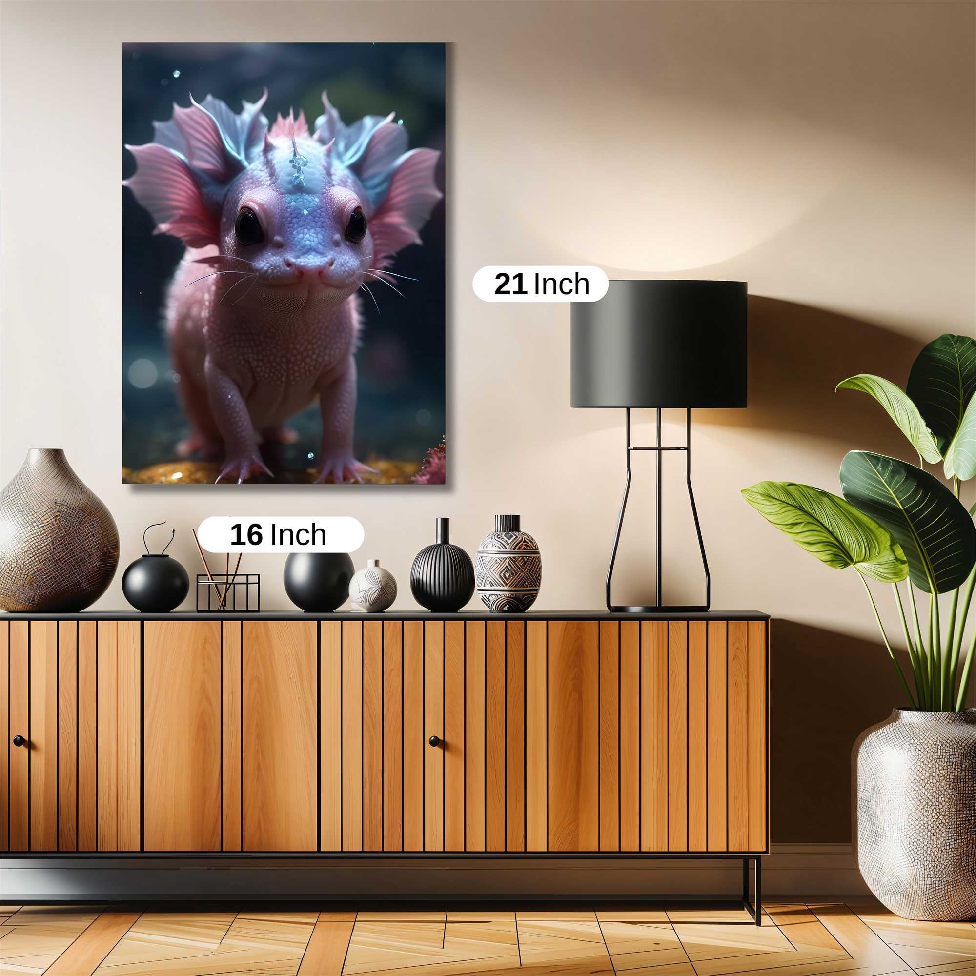 Axolotl Whimsy Safe Wall Magnetic / M