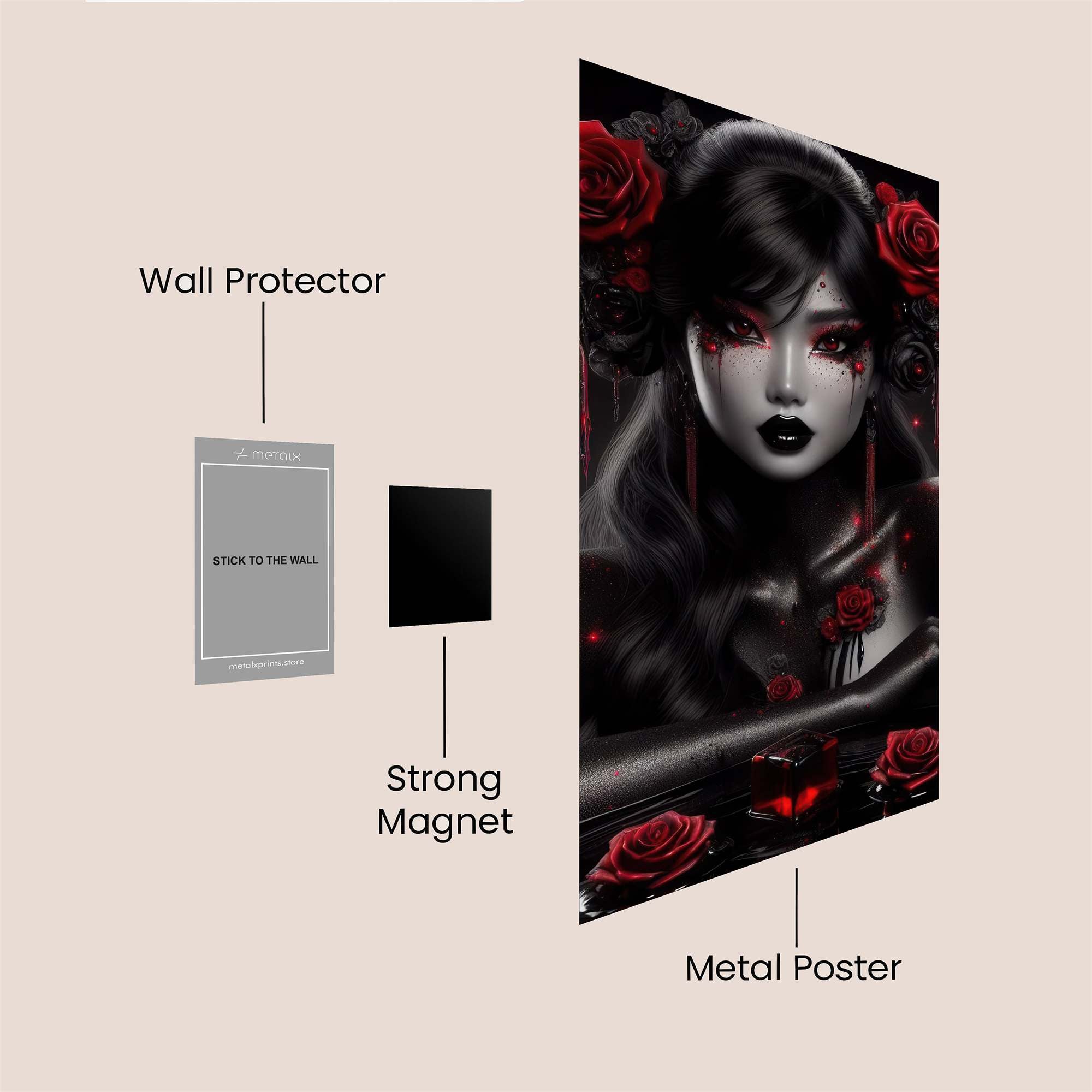 Rose Enigma Safe Wall Magnetic / M