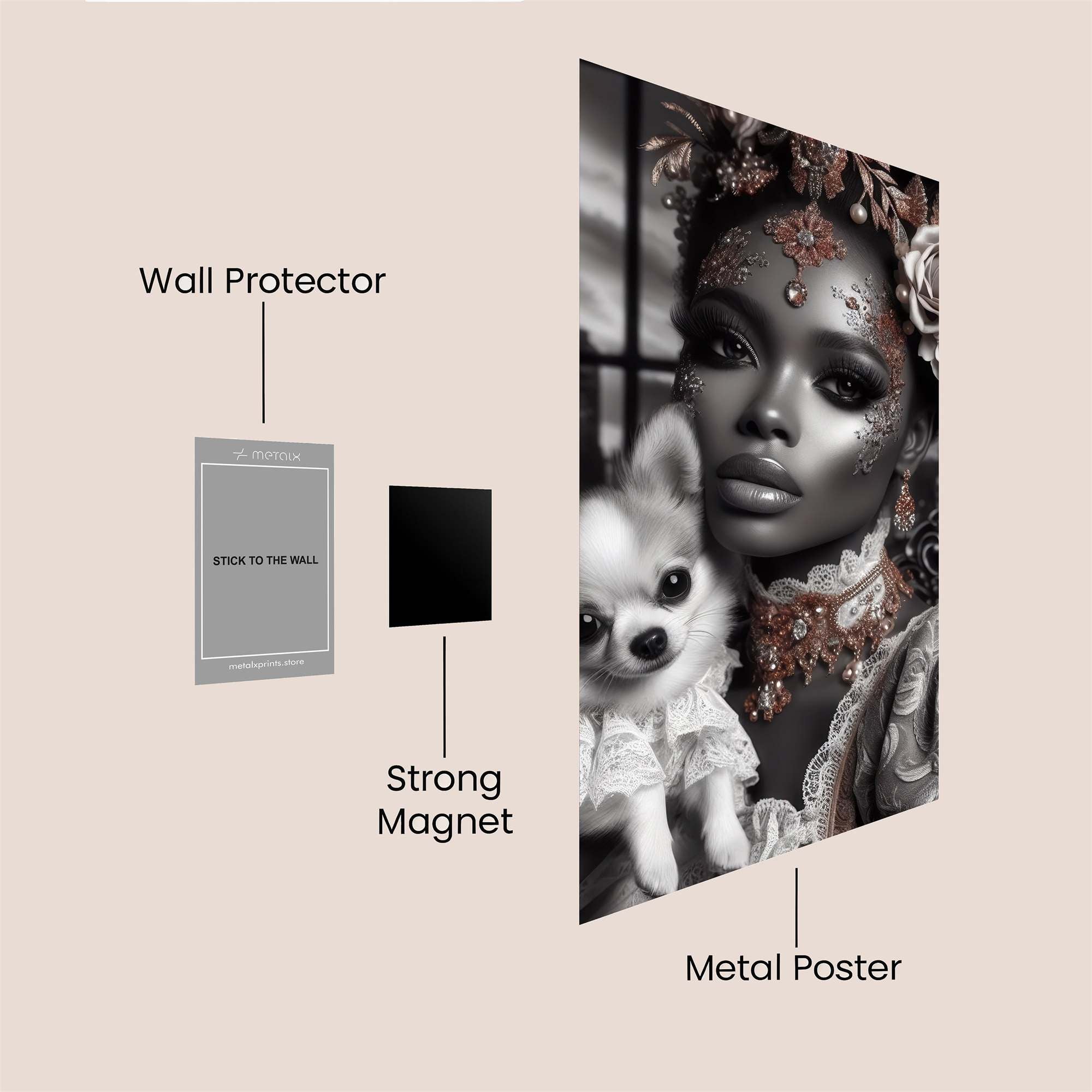 Gothic Elegance Safe Wall Magnetic / M