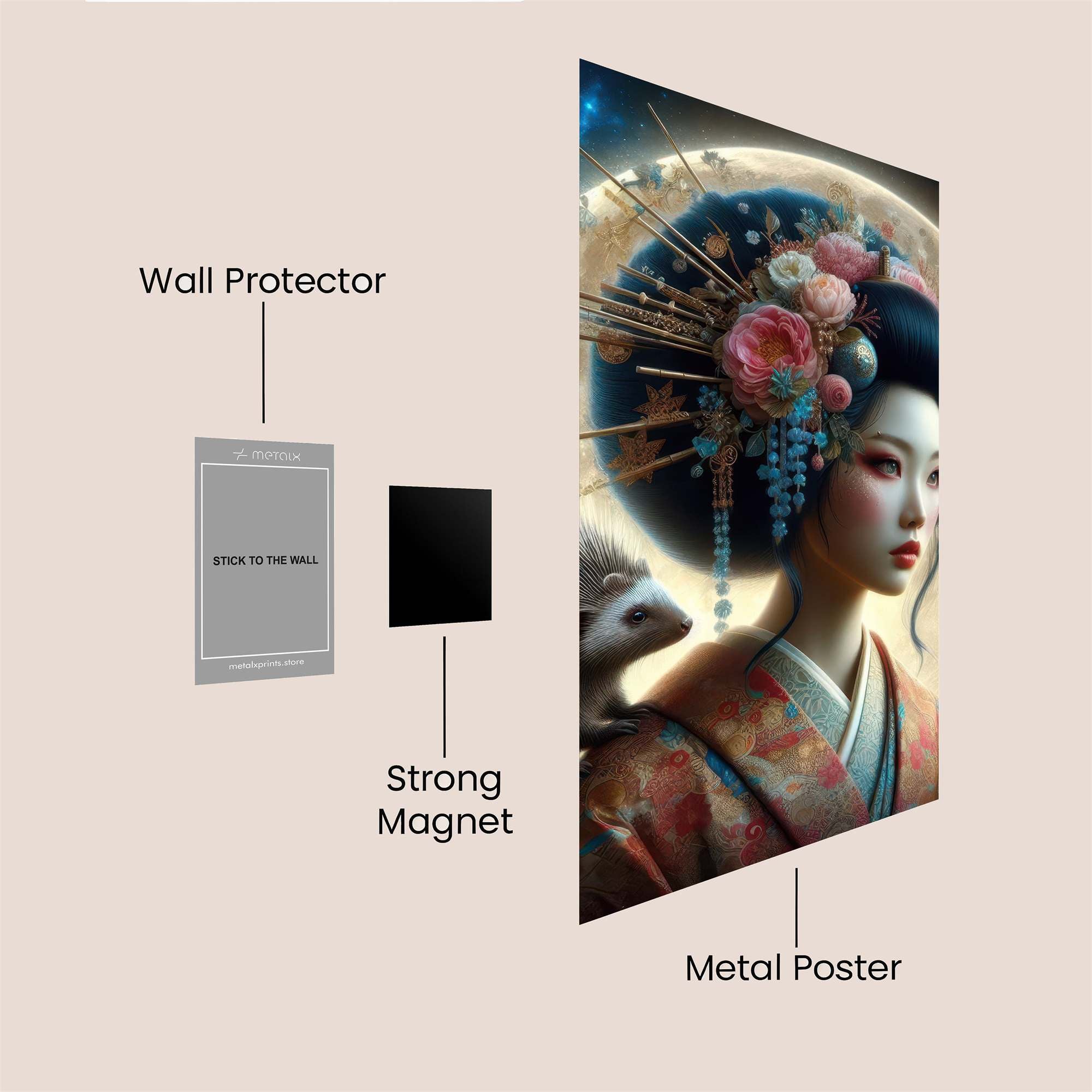 Moonlit Elegance Safe Wall Magnetic / M