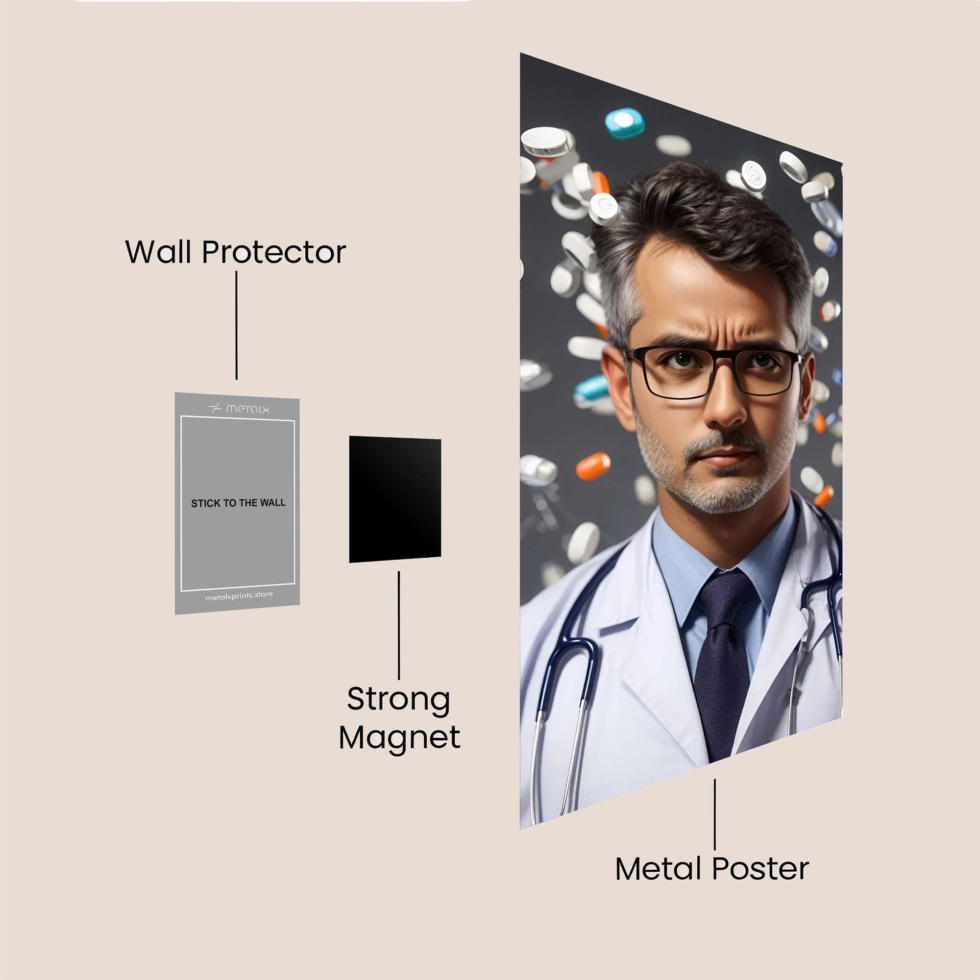 Doctor Dilemma Safe Wall Magnetic / M