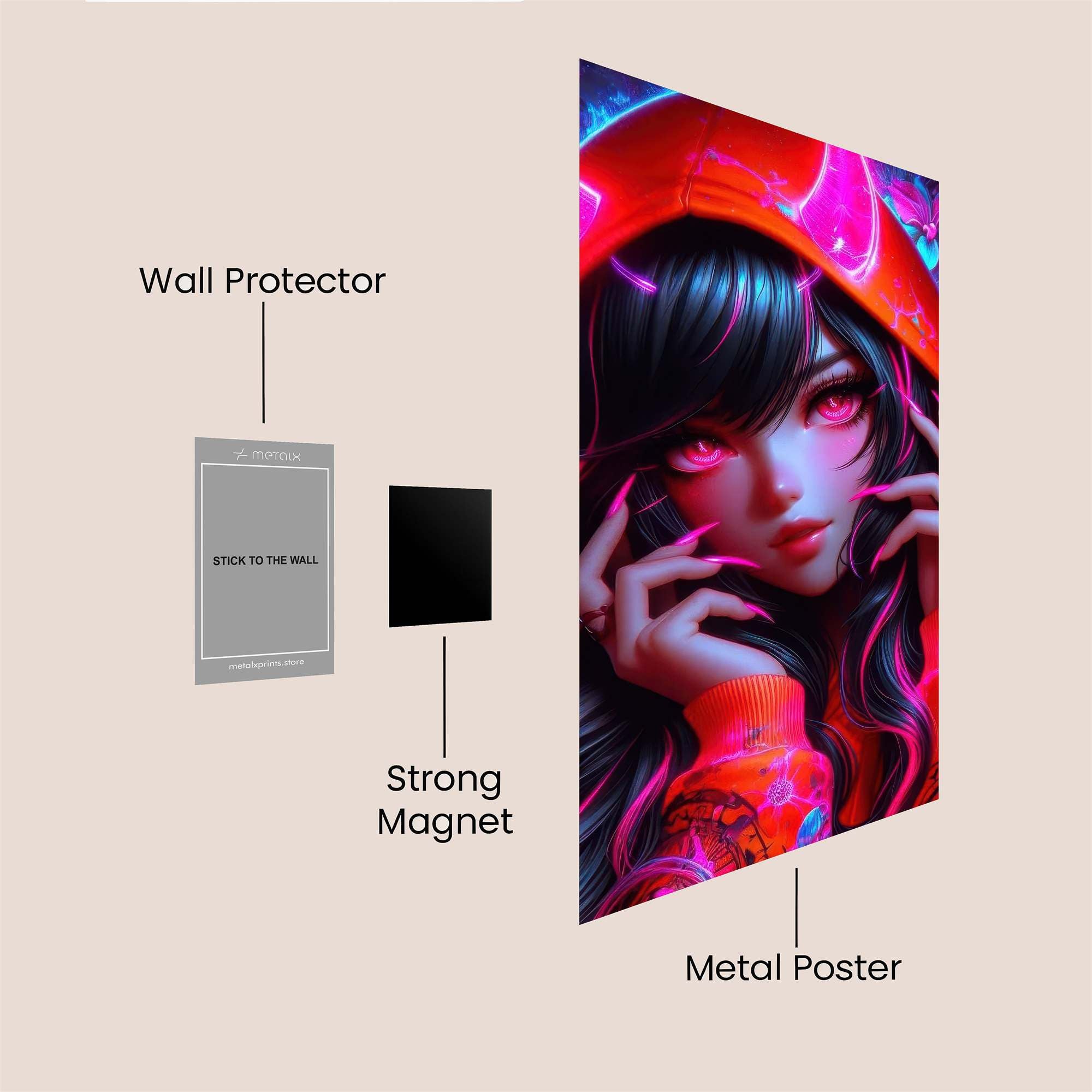 Demon Whimsy Safe Wall Magnetic / M