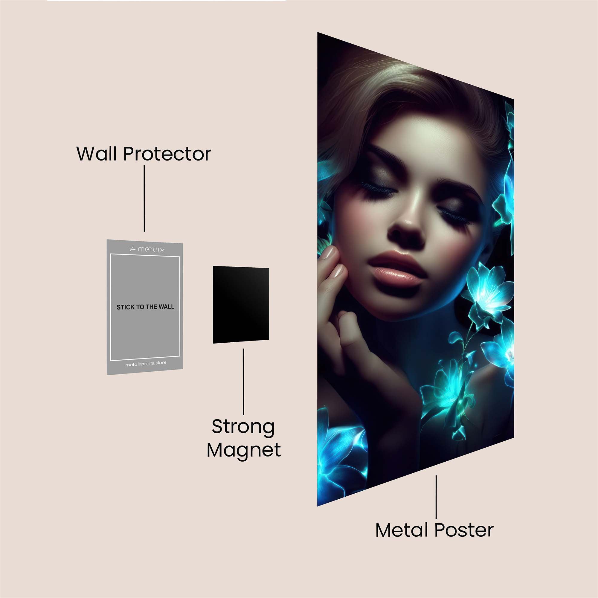 Luminous Serenity Safe Wall Magnetic / M