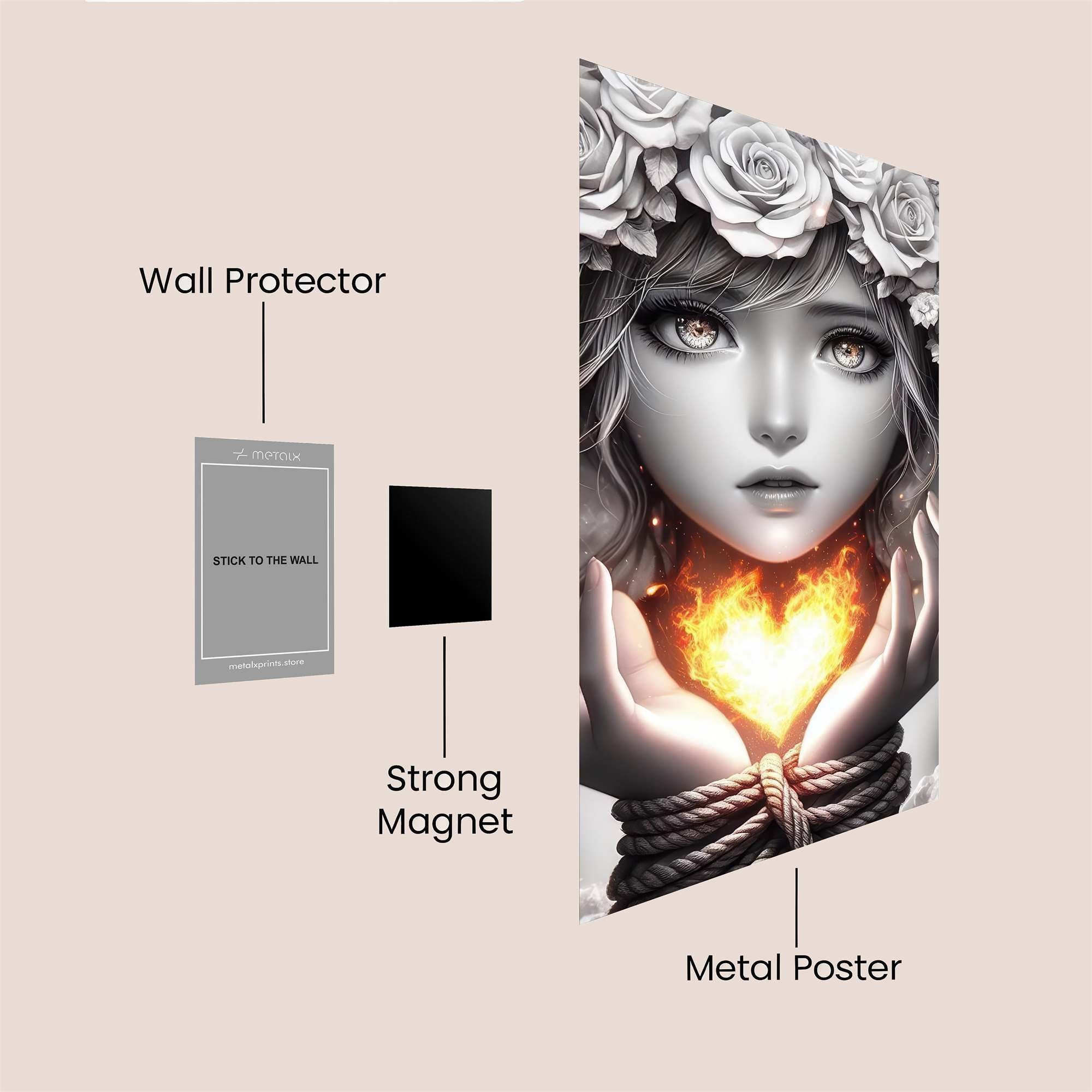 Rosebound Passion Safe Wall Magnetic / M