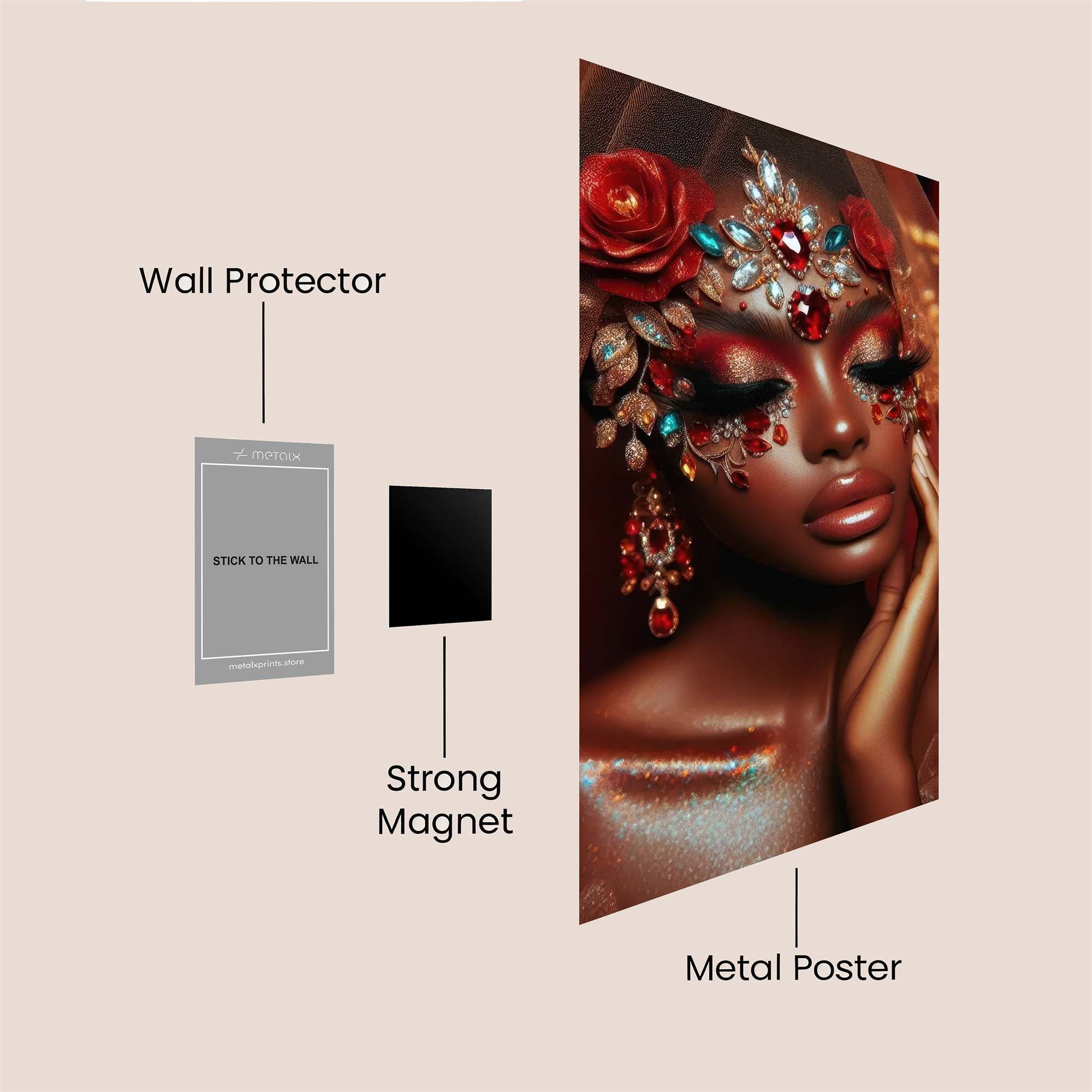 Jewel Enchantress Safe Wall Magnetic / M