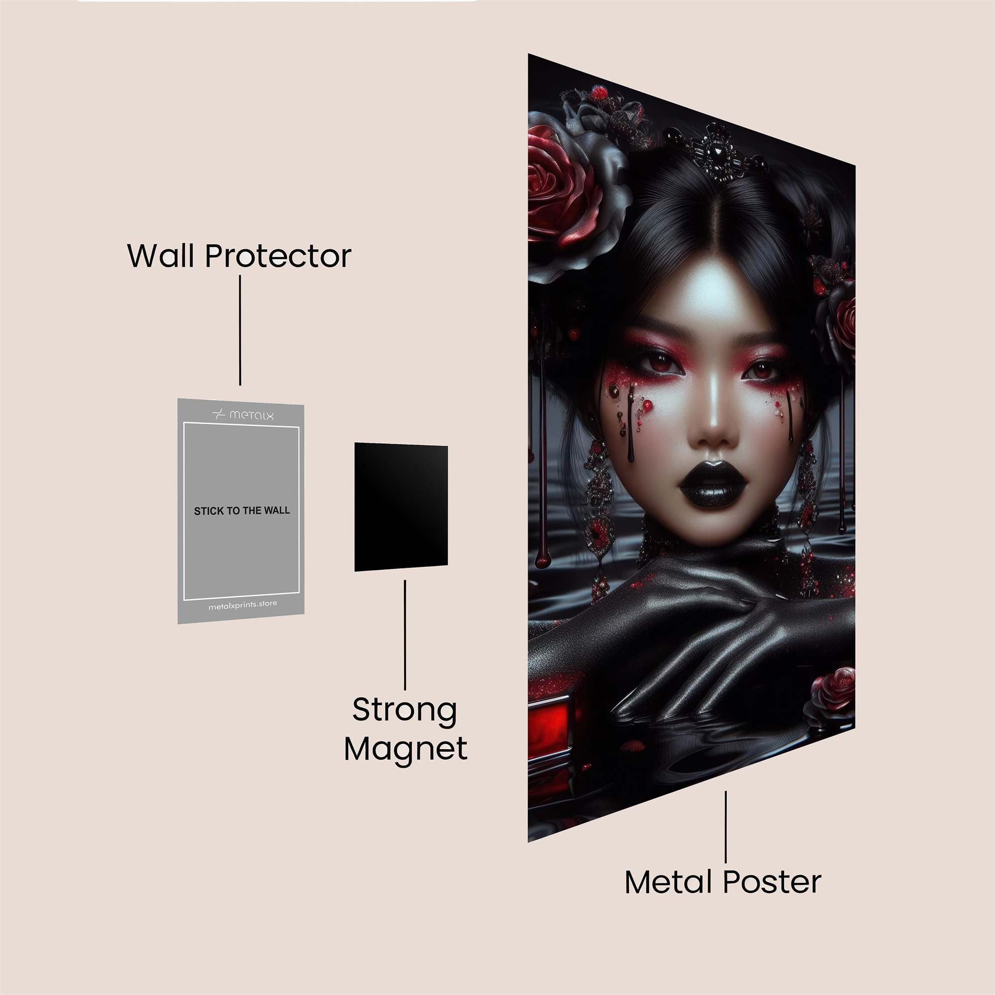 Gothica Elegance Safe Wall Magnetic / M