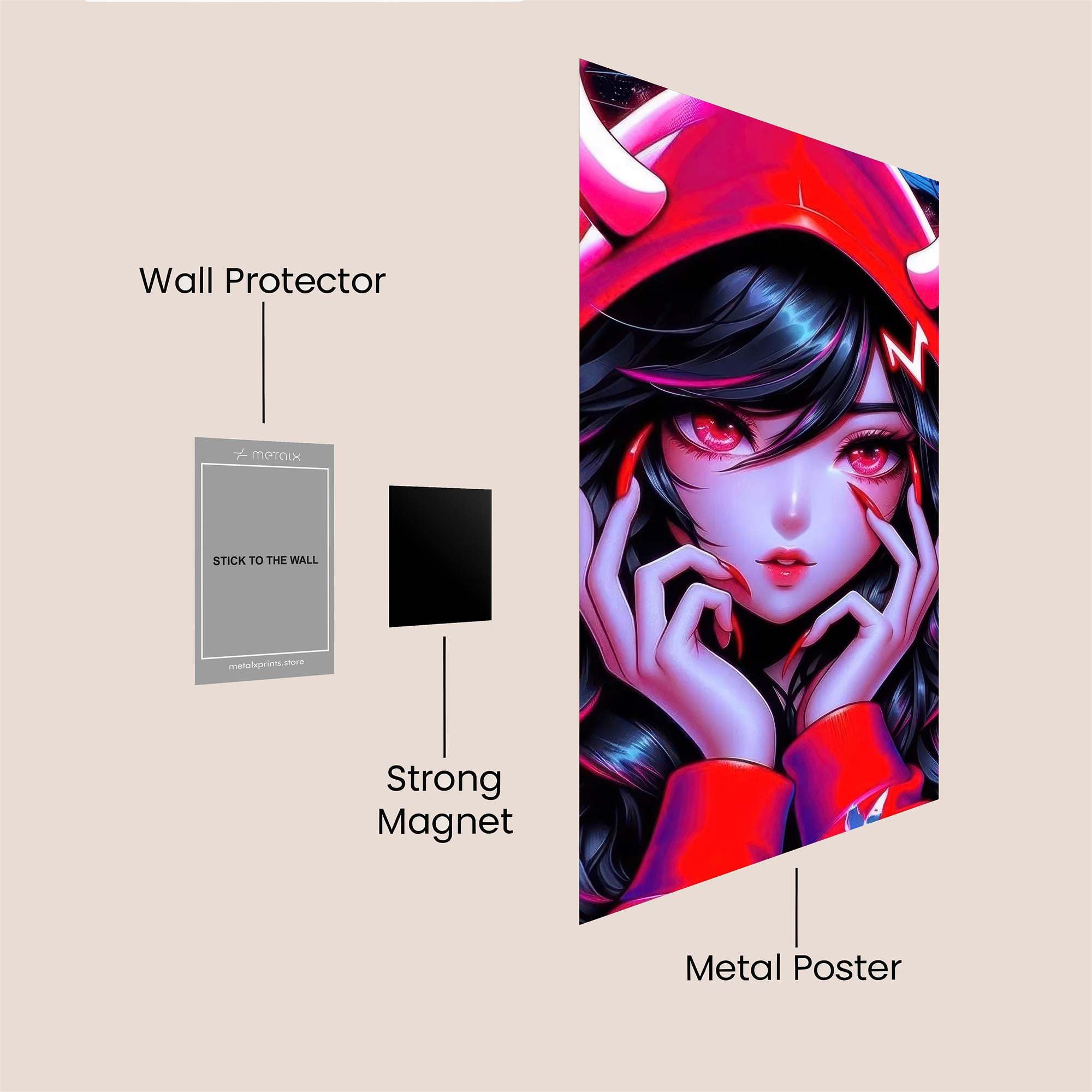 Demon Mischief Safe Wall Magnetic / M