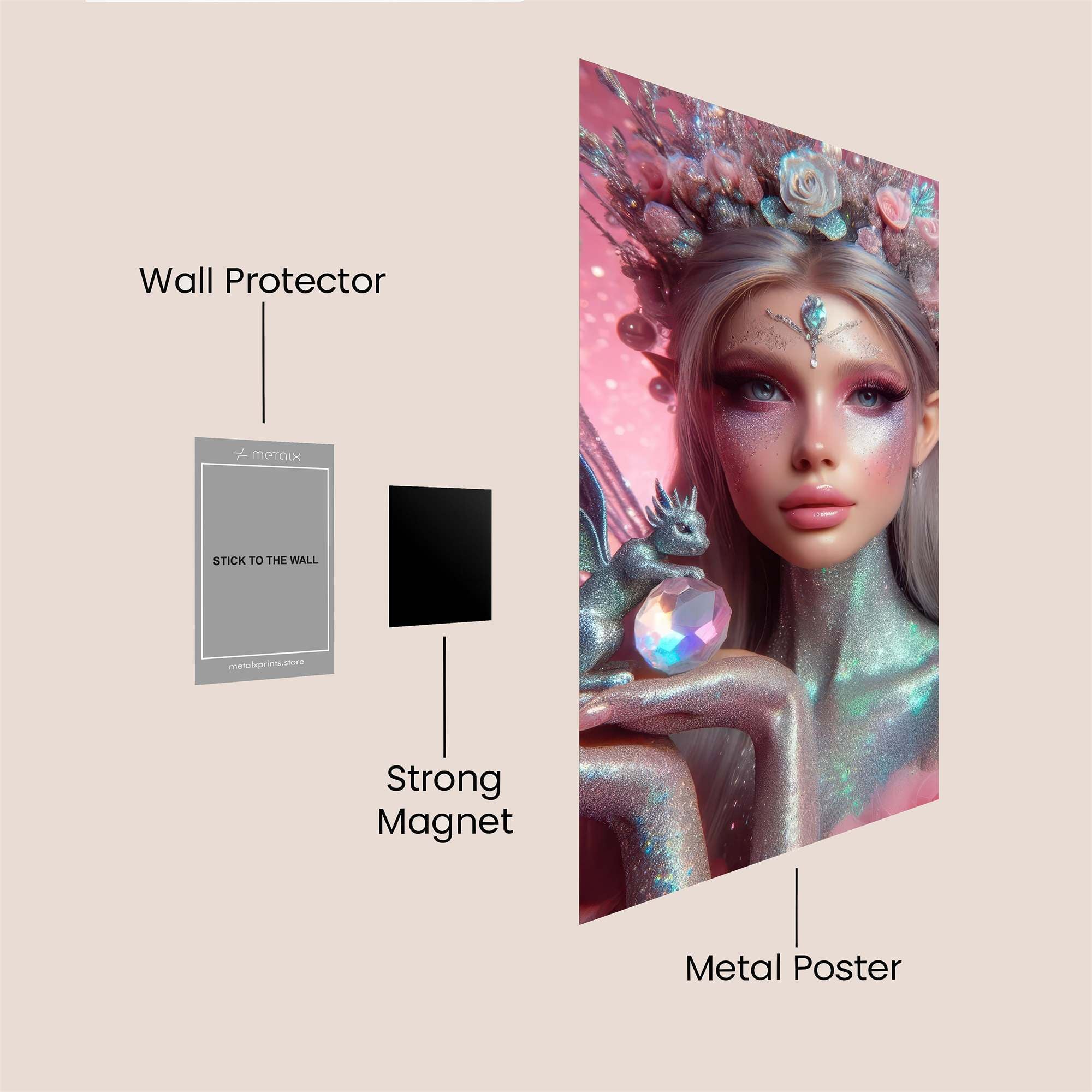 Fairy Enchantment Safe Wall Magnetic / M