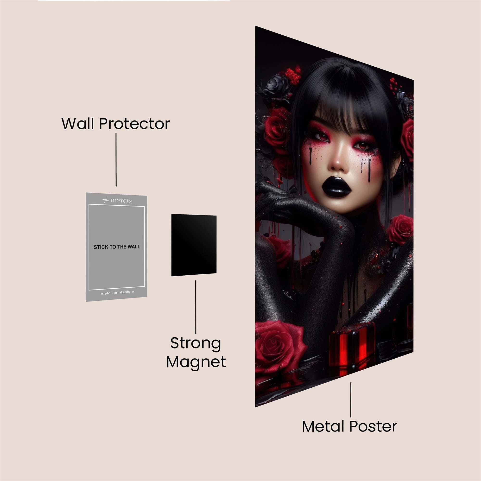 Gothic Enigma Safe Wall Magnetic / M