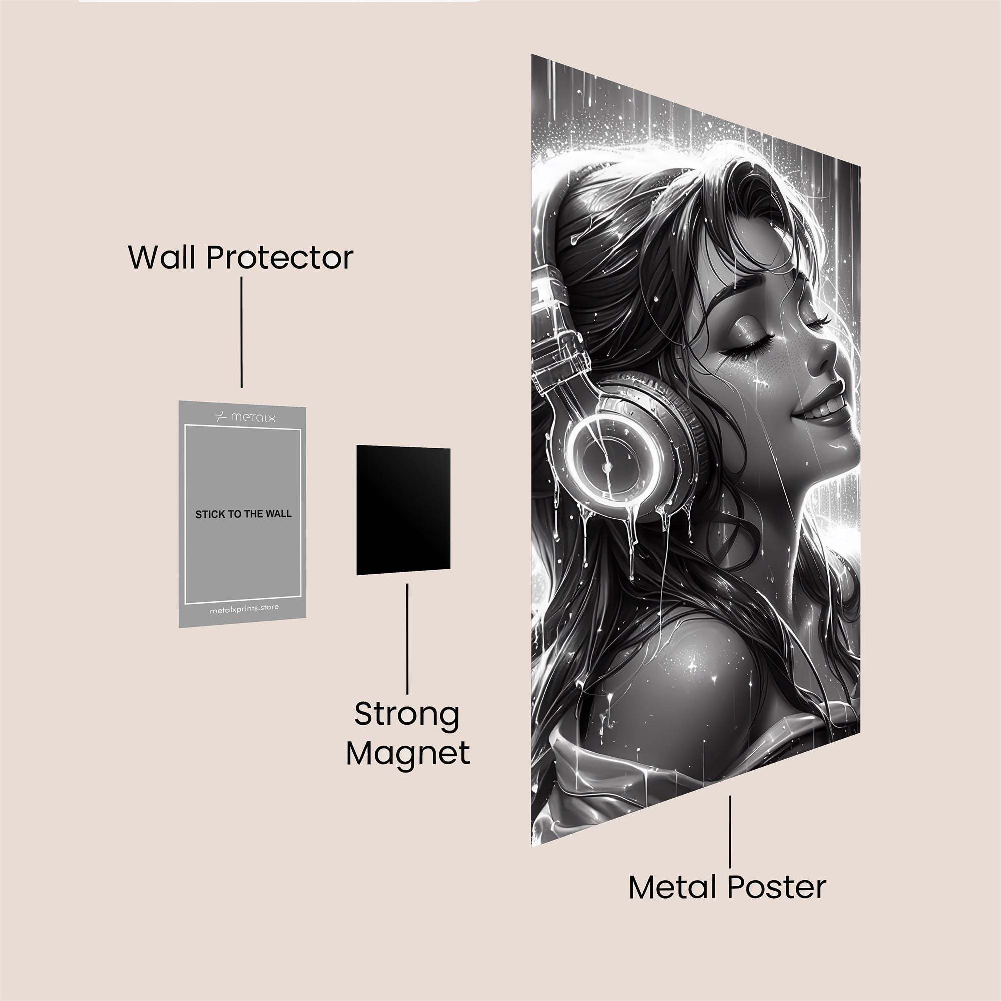 Belle Blissful Safe Wall Magnetic / M