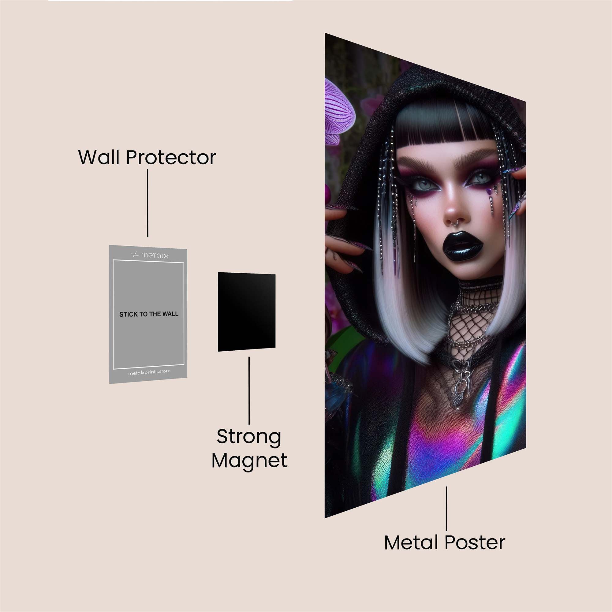 Orchid Enigma Safe Wall Magnetic / M