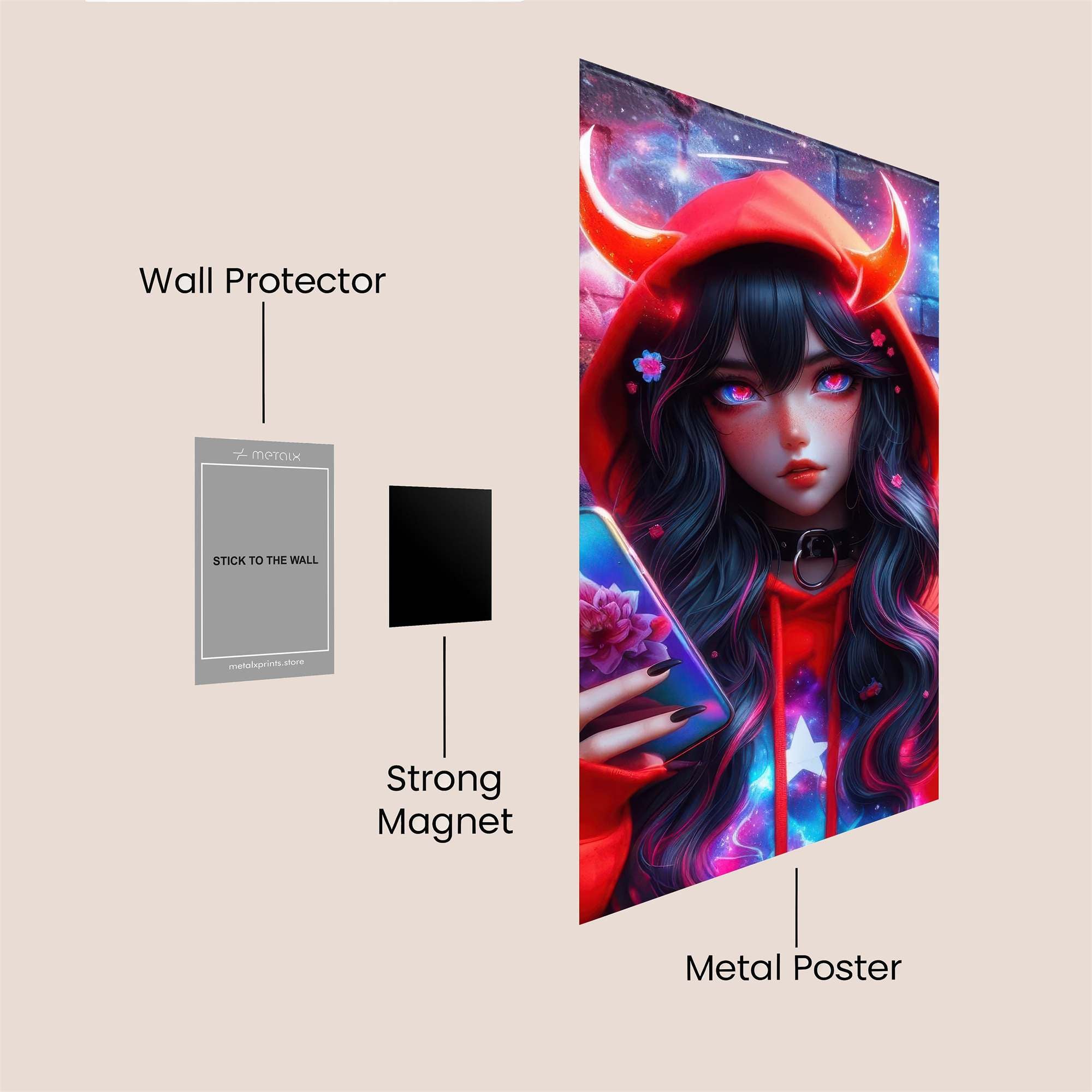 Devilish Charm Safe Wall Magnetic / M