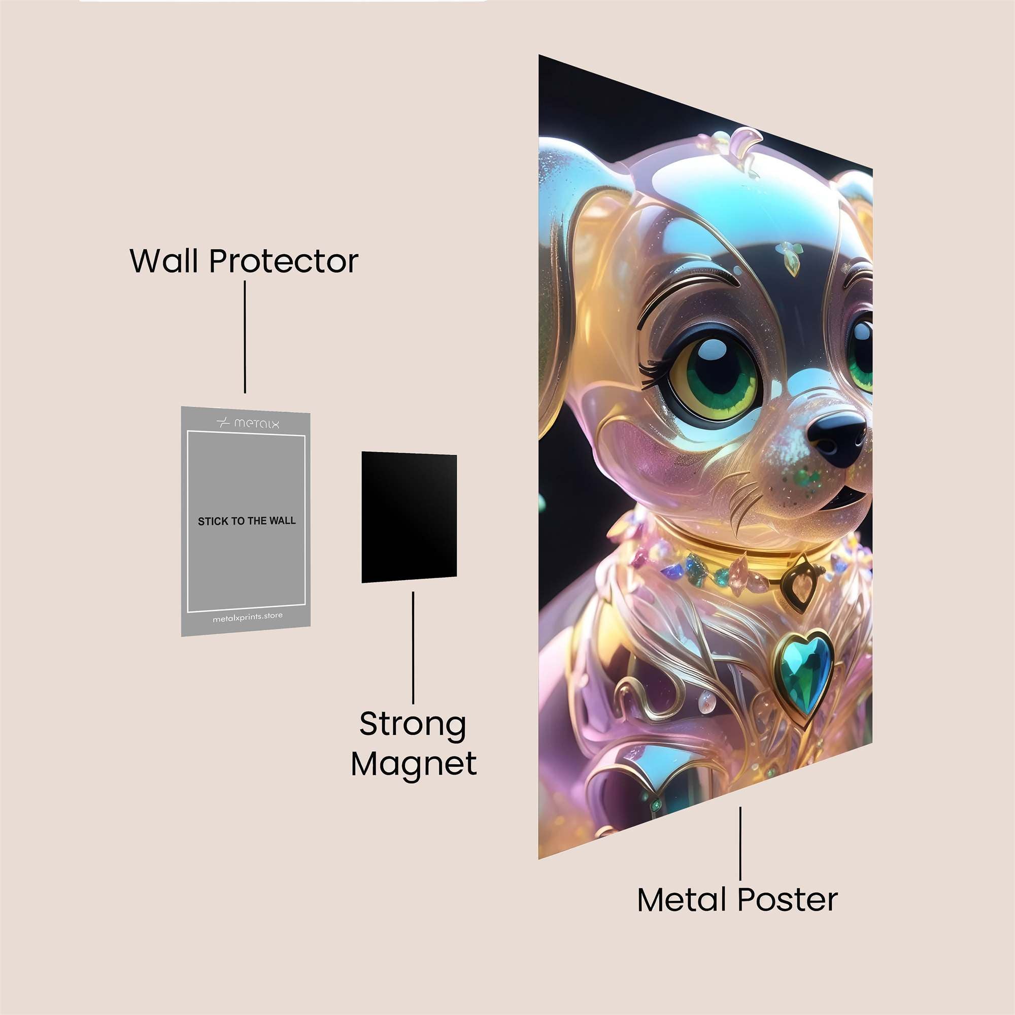Jewel Radiance Safe Wall Magnetic / M