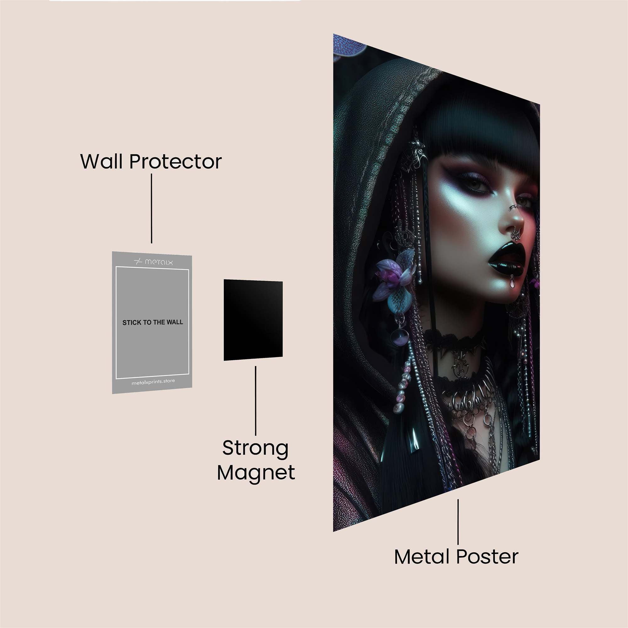 Orchid Enigma Safe Wall Magnetic / M