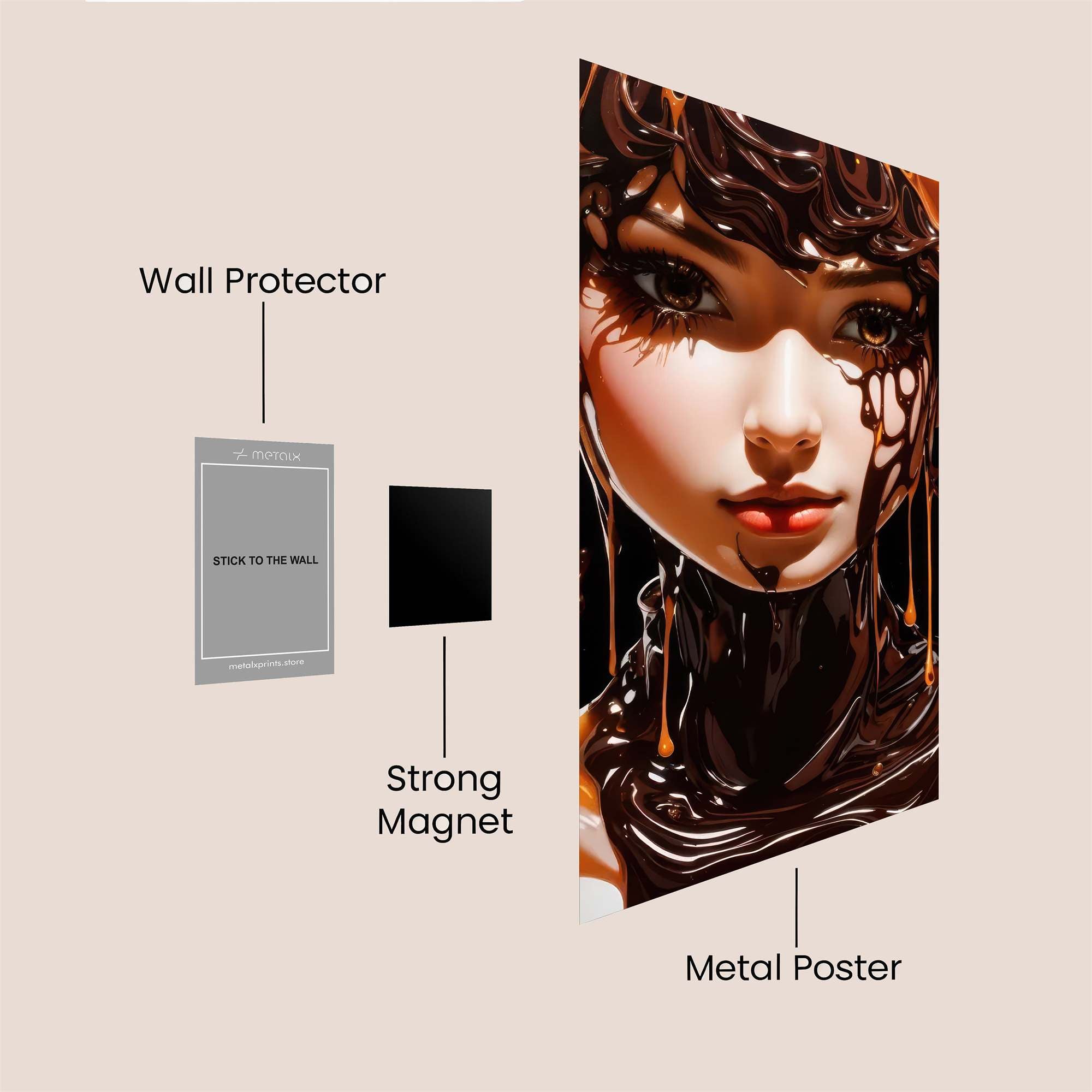 Caramel Cascade Safe Wall Magnetic / M