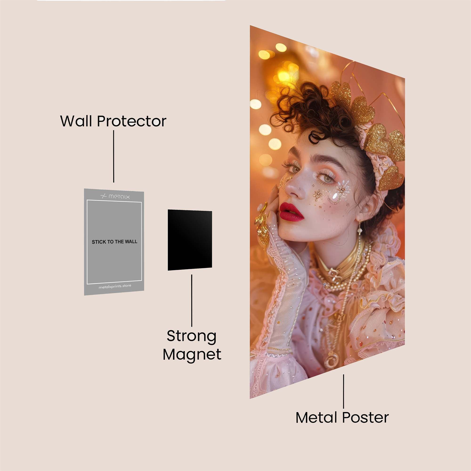 Heartfelt Whimsy Safe Wall Magnetic / M