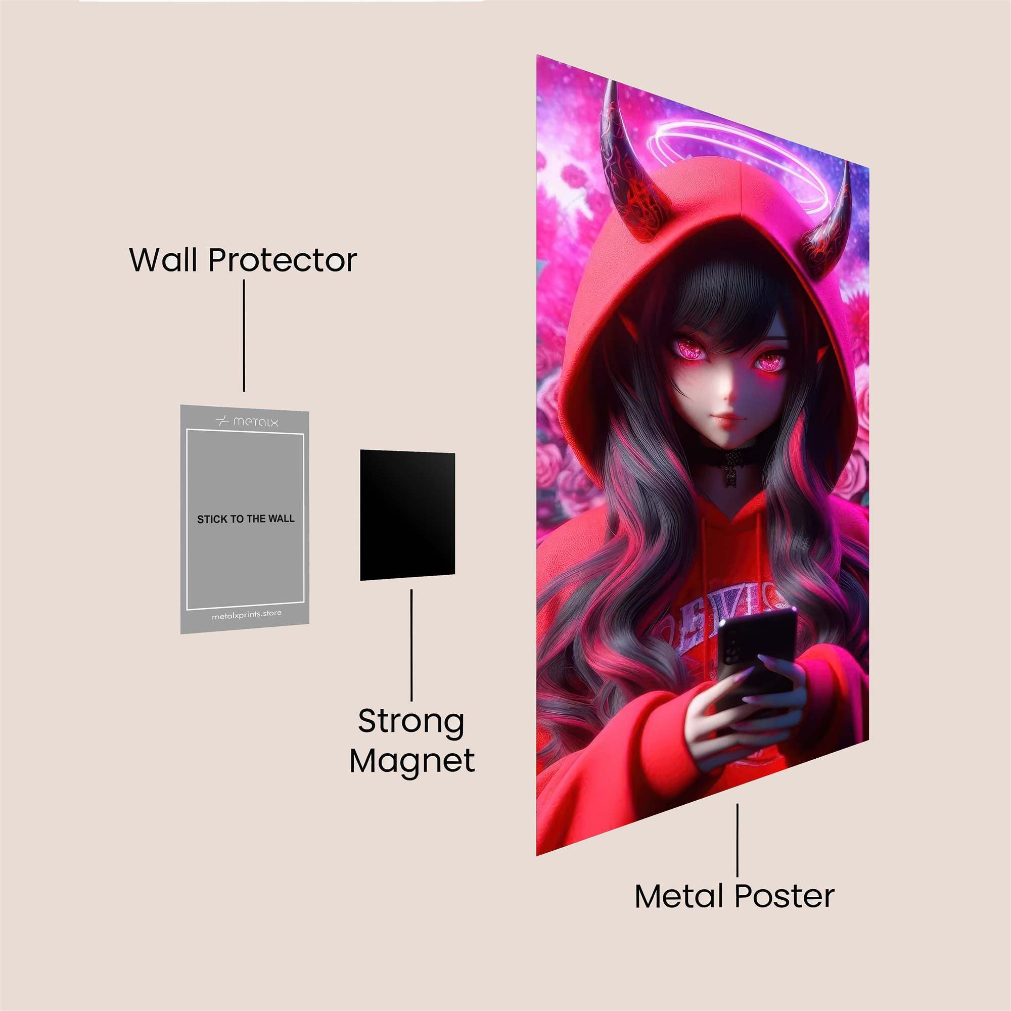 Devilish Charm Safe Wall Magnetic / M