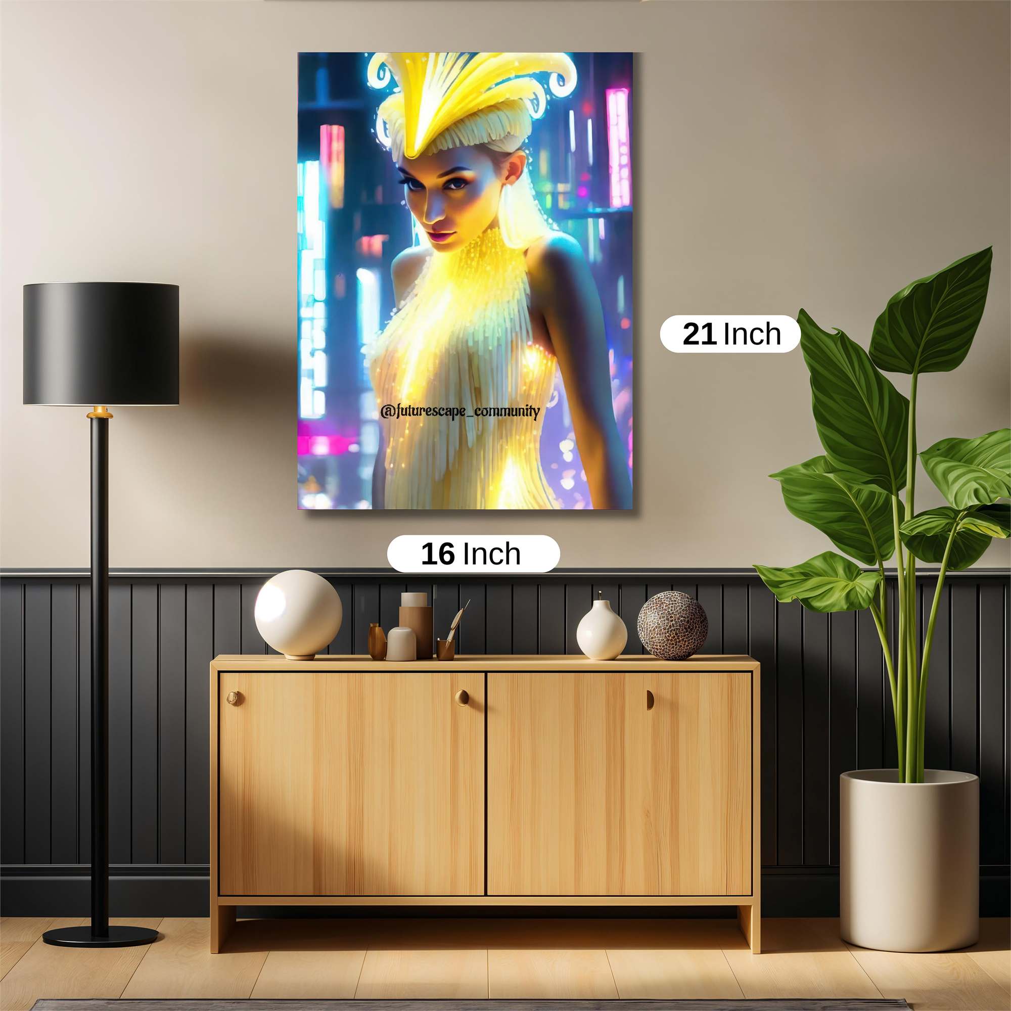 Fiery Elegance Safe Wall Magnetic / M